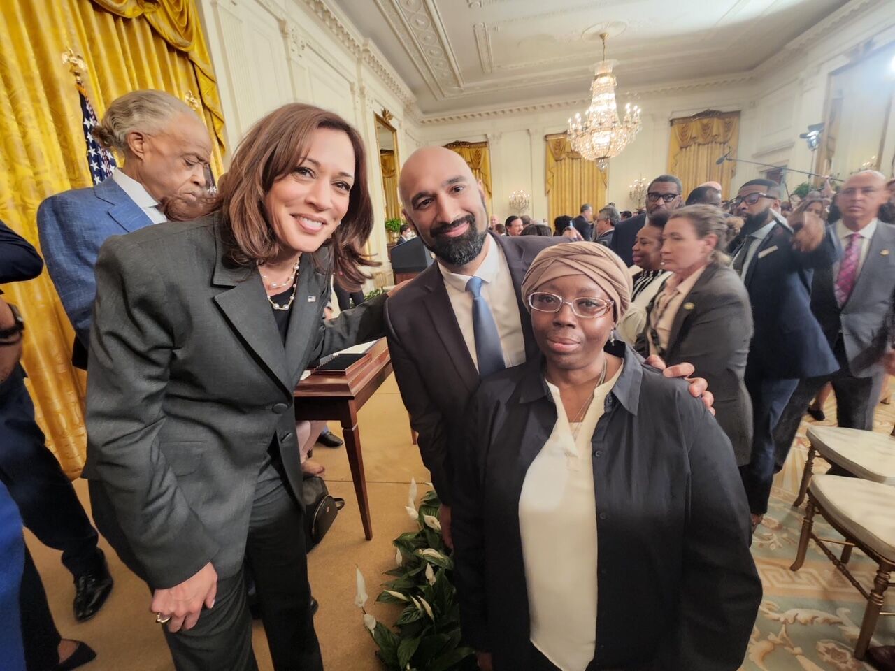 Sheneen McClain joins other families affected by police brutality at executive order signing