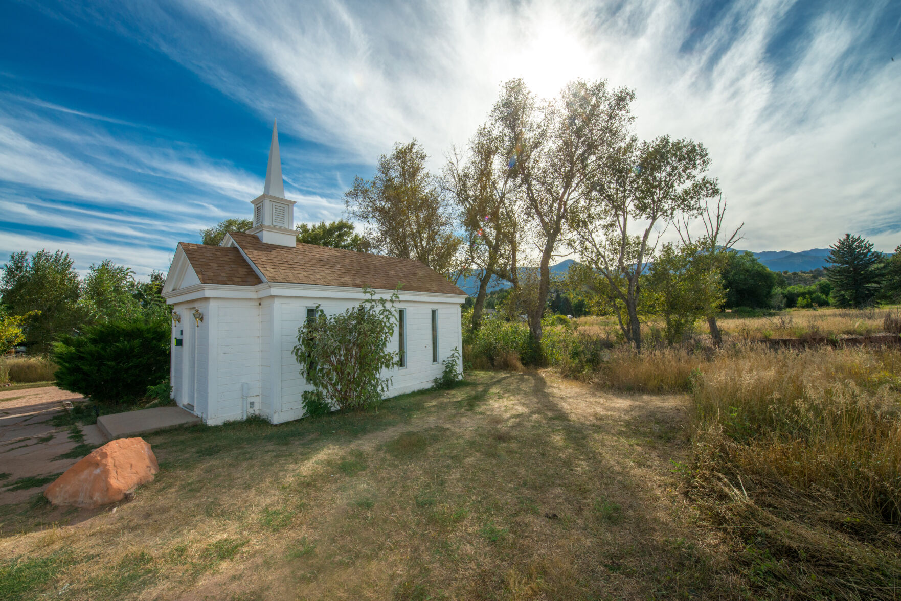 American Mother’s Chapel is on the Rock Ledge Historic Ranch in Colorado Springs. (Courtesy of Joe and Robin Photography)