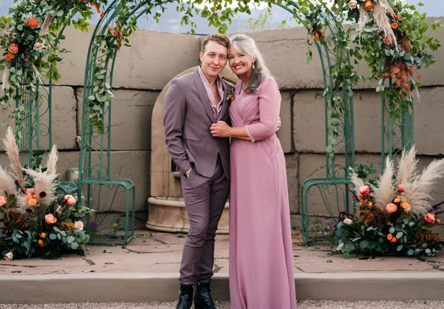 John Wolfe and his mother, Deborah, on his wedding day at Hillside Gardens in Colorado Springs. (Contributed photo)