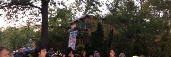 Protesters descend on Samuel Alito’s house one week after abortion opinion leak