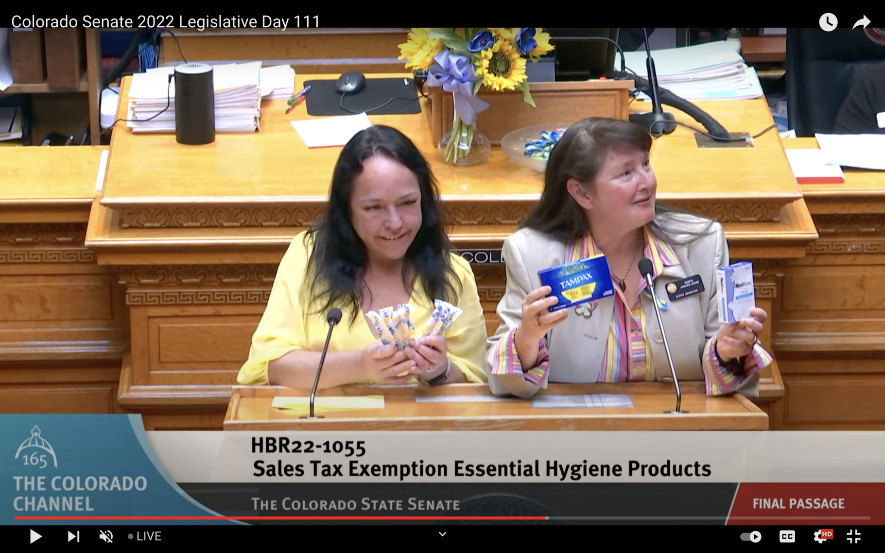 Tax exemption for period products, diapers passes Colorado legislature