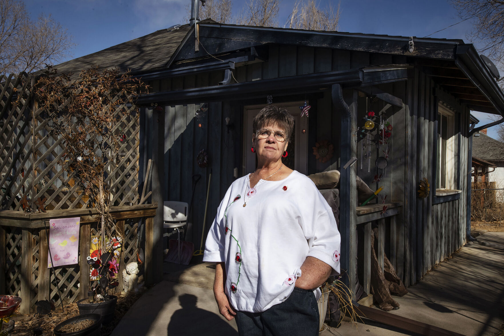 Tish Saccomanno grew up in the former mining town of Cokedale. She moved away with her family but eventually returned. Saccomanno said she reconnected “with this boy across the street,” got married and started a family. She bought her parents’ home, where she raised her four children. (photos by Chancey Bush, The Gazette)