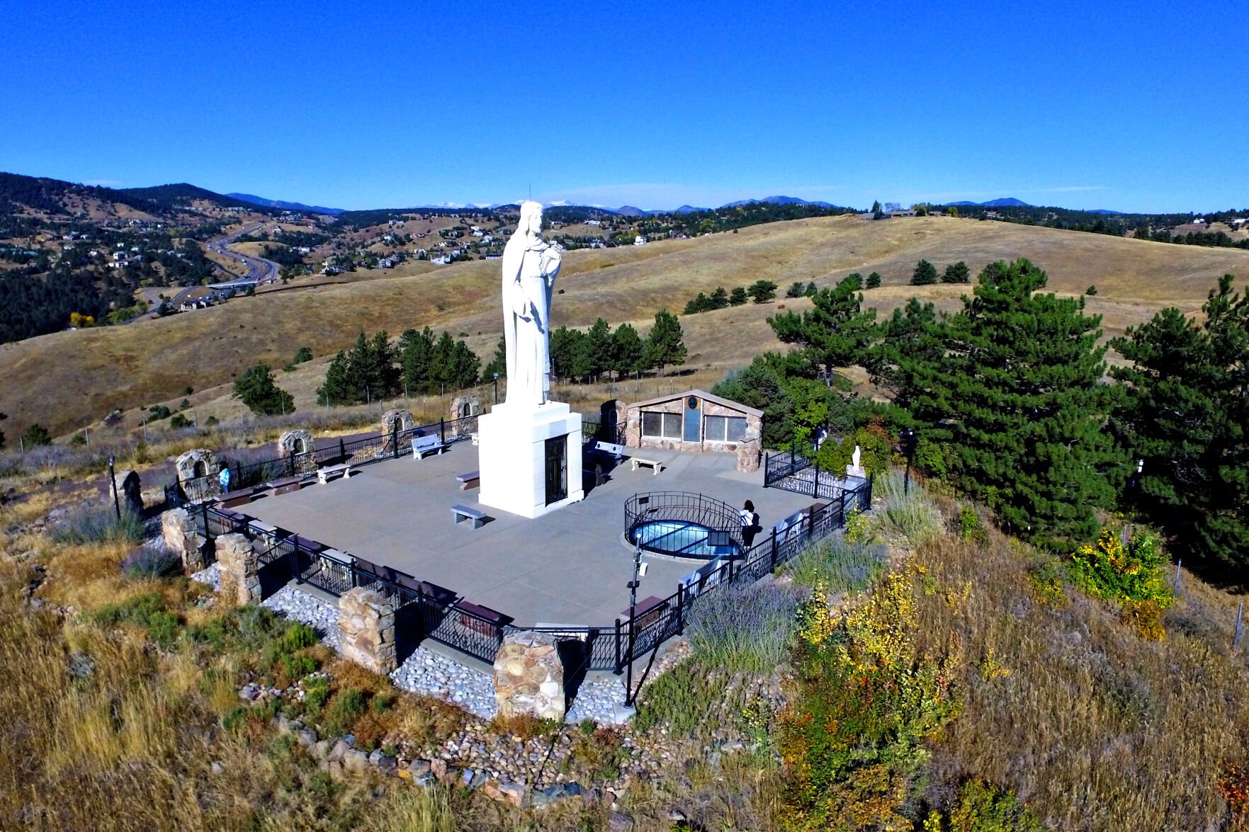 The statue of the Sacred Heart of Jesus at Mother Cabrini Shrine near Golden. (Contributed photo)