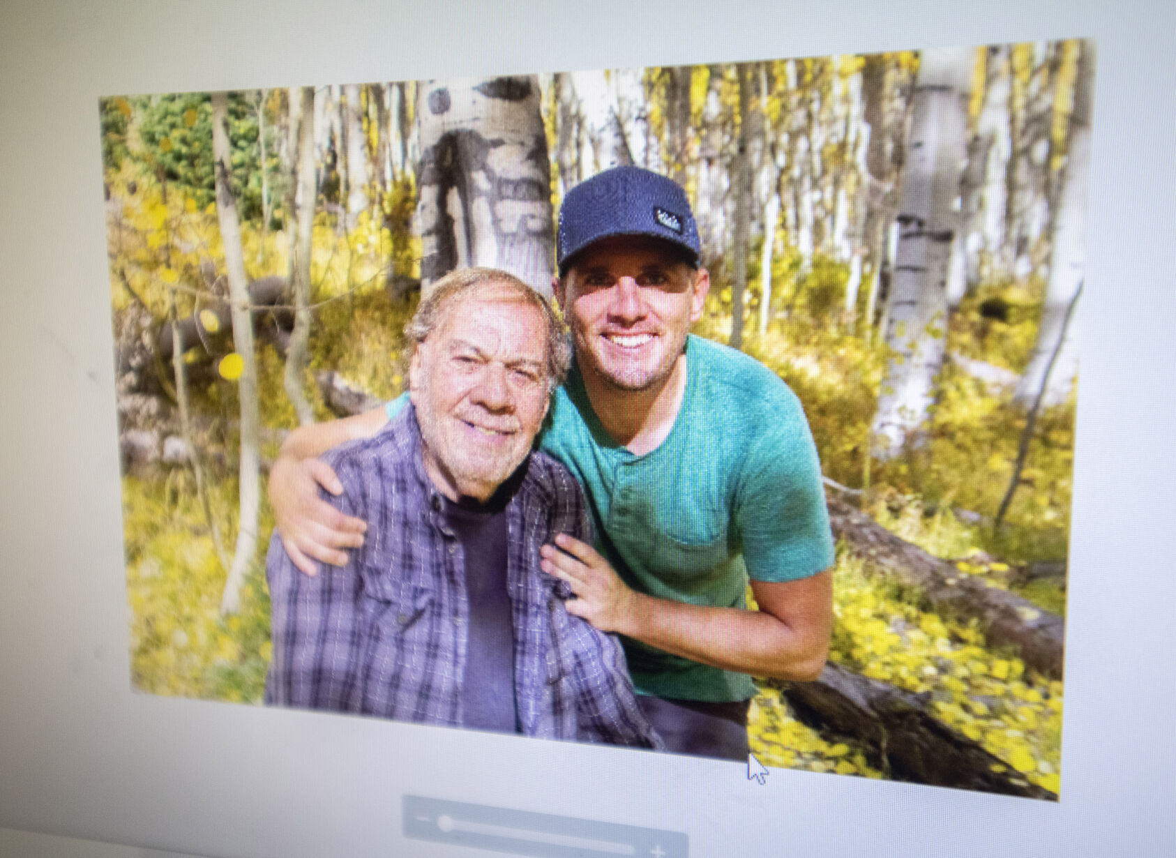 Gene Estes and his son, Shayn Estes pose for a picture outside Crested Butte shortly before his death in 2022. Gene found his son dead Oct. 17, 2020, from an overdose and believes benzodiazepines are responsible. Shayn grew up close to his father after his mother died from breast cancer when he was 7. (The Gazette, Christian Murdock) (Christian Murdock/The Gazette)