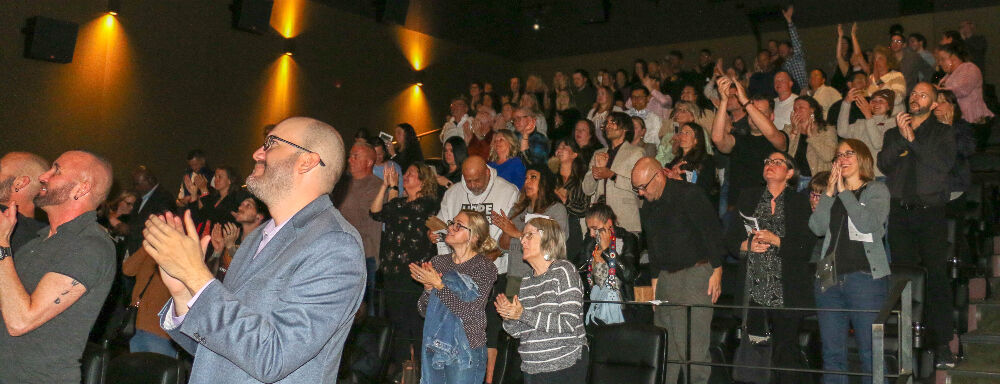 The audience at Monday's screening of 'These Walls.'