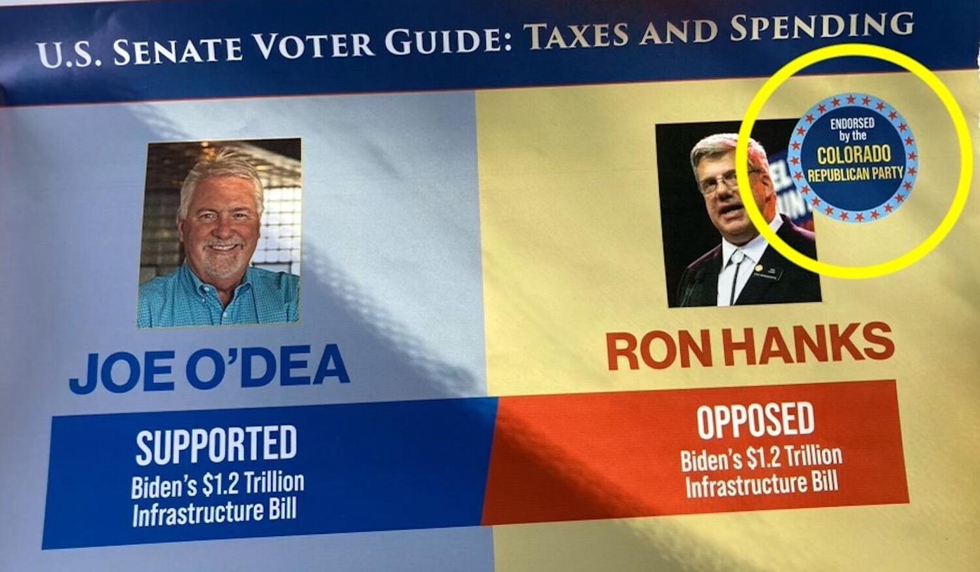 Colorado GOP vows legal action against fliers claiming it endorsed Ron Hanks in U.S. Senate primary
