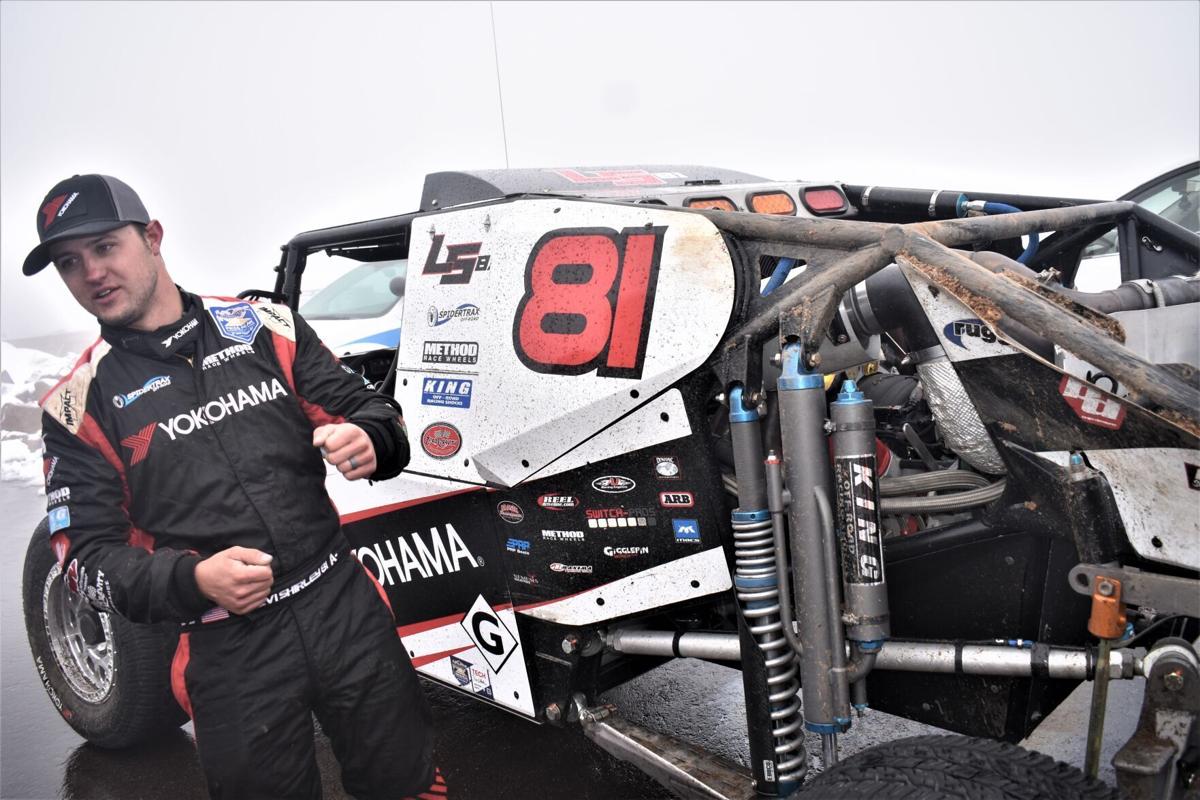 Driver finishes race to Pikes Peak summit after car rolls ‘end over end’ twice