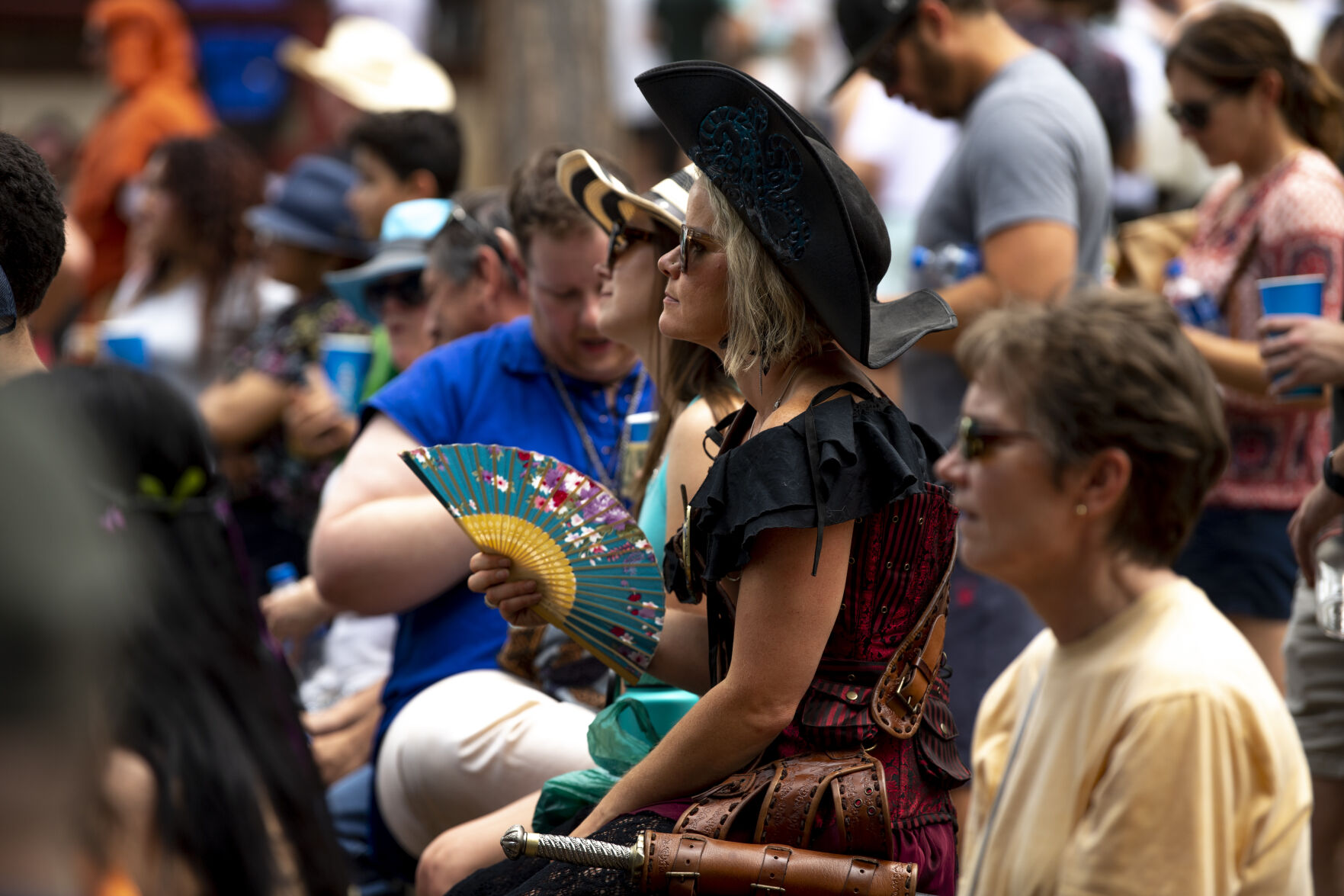 Moments from the Colorado Renaissance Festival in Larkspur on Saturday, July 16, 2022. The festival runs every Saturday and Sunday from 10 a.m. to 6:30 p.m. through August 7. (Parker Seibold / The Gazette) (Parker Seibold / The Gazette)