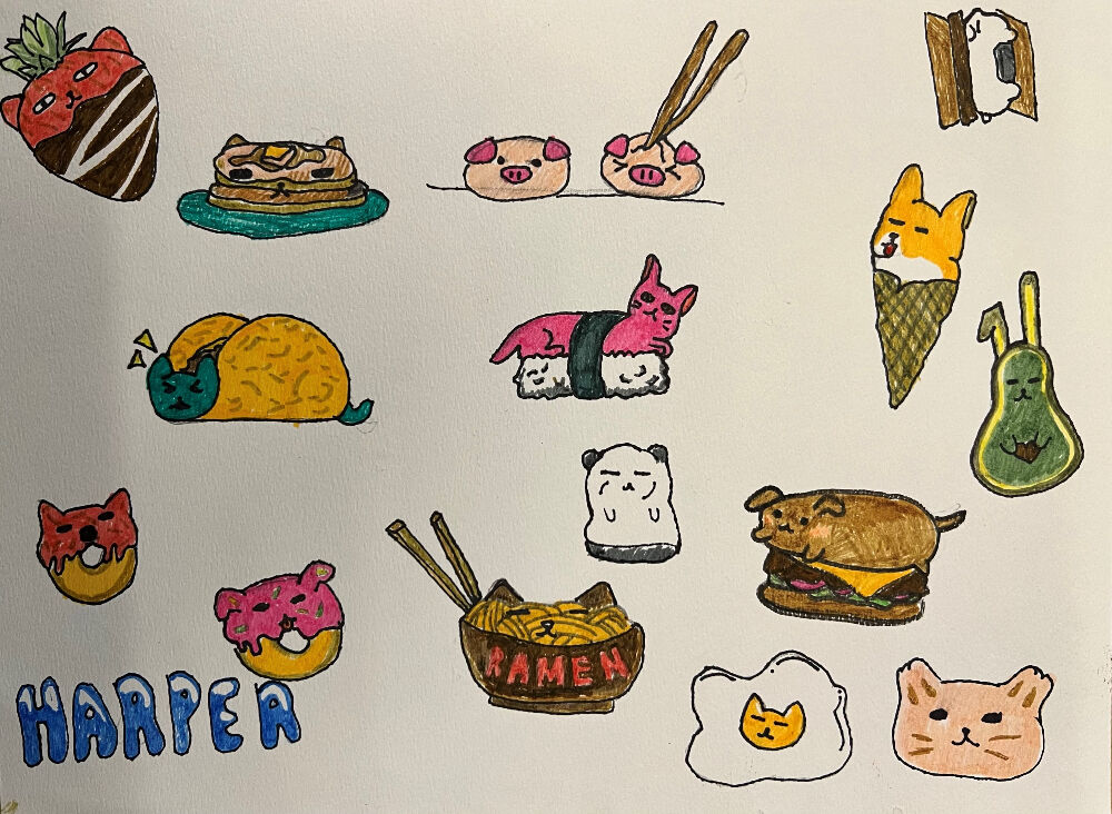 DAM NFT summer camp Foodanimals Meal by Harper W