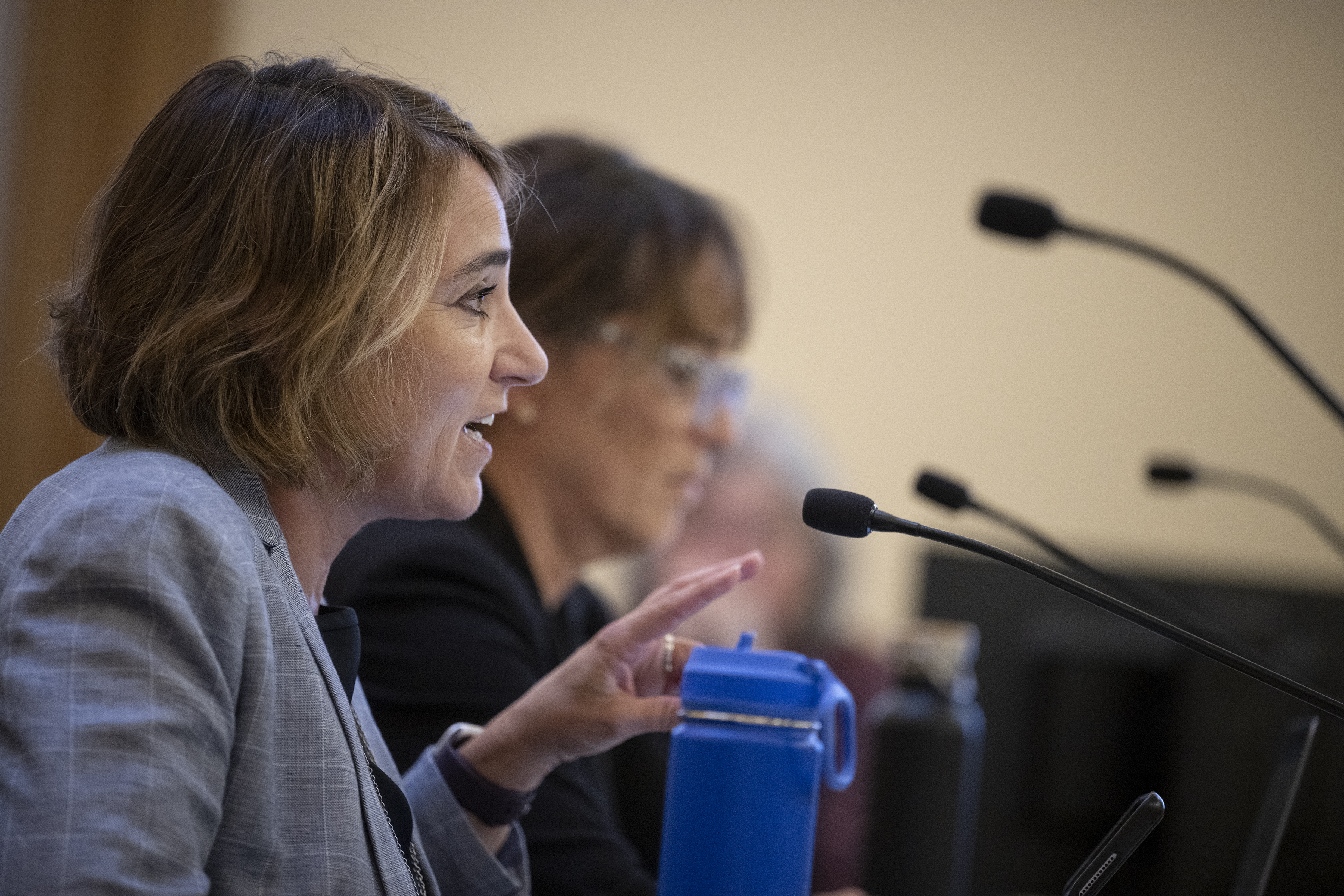 Investigations Law Group senior investigator and managing partner Anne McCord testifies before the Legislative Interim Committee on Judicial Discipline on Wednesday, August 10, 2022, at the State Capitol building in Denver, Colo. (Timothy Hurst/The Denver Gazette) (Timothy Hurst)