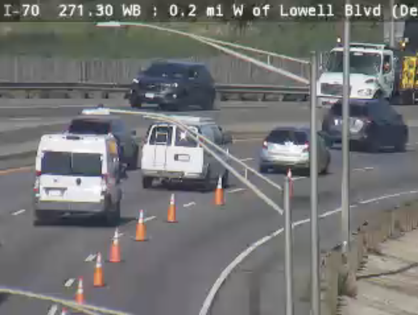 Emergency repairs underway on eastbound I-70