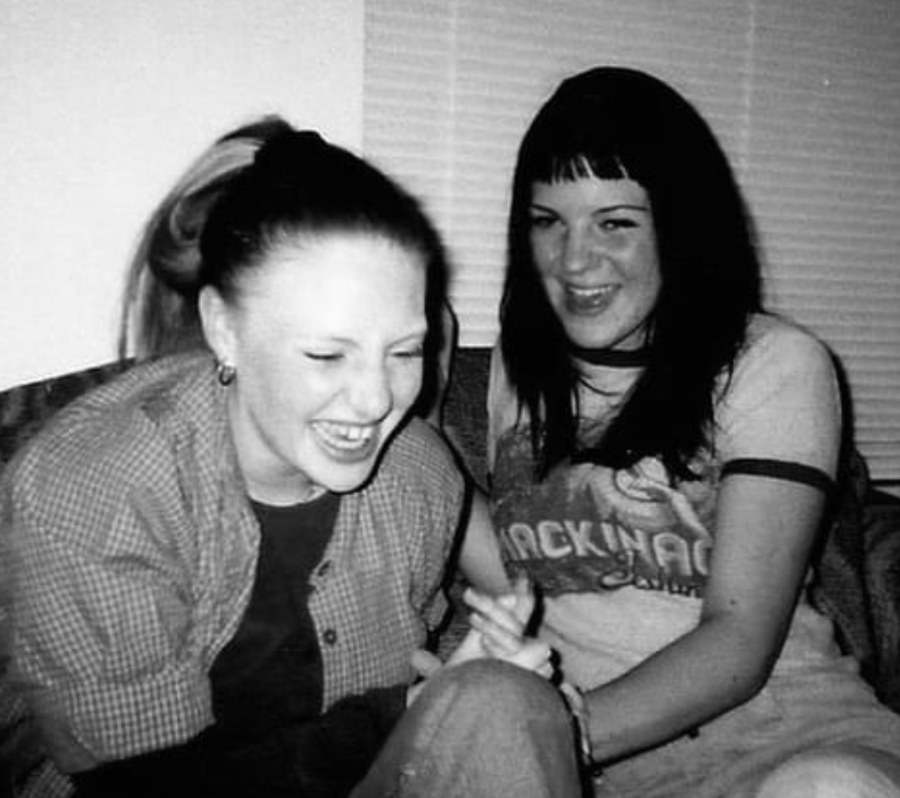 Erin Barnes, right, in her Fort Collins teenage years. (Gogo Germain INstagram)