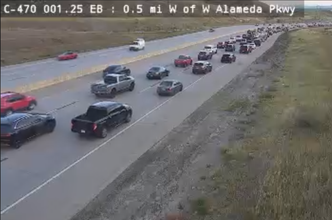 Muti-vehicle crash near Morrison (Courtesy of the Colorado Department of Transportation)