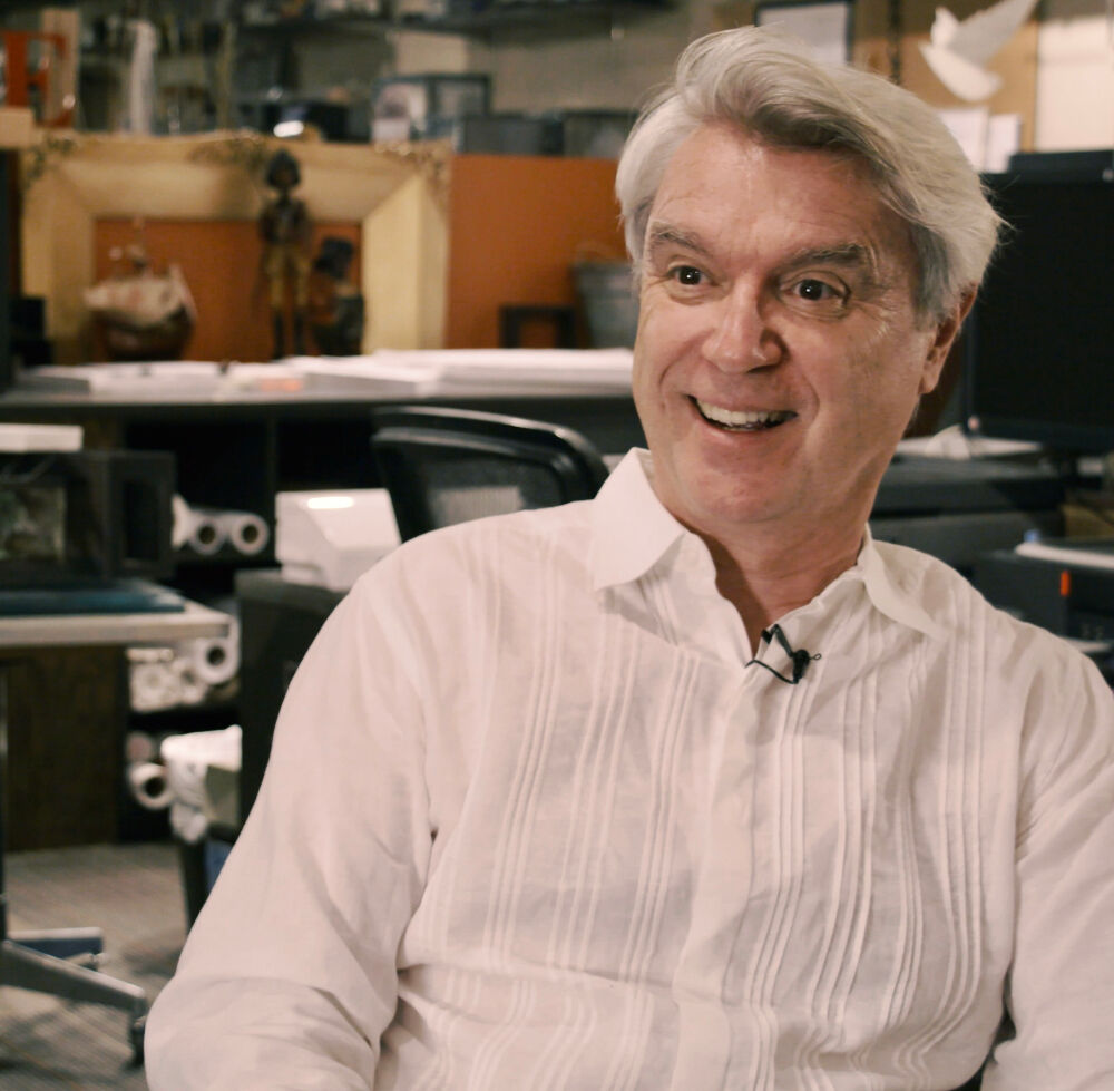 David Byrne, shown visiting Denver in 2019, has been preparing Tuesday's opening of 'Theater of the Mind' for years. (David Lenk)