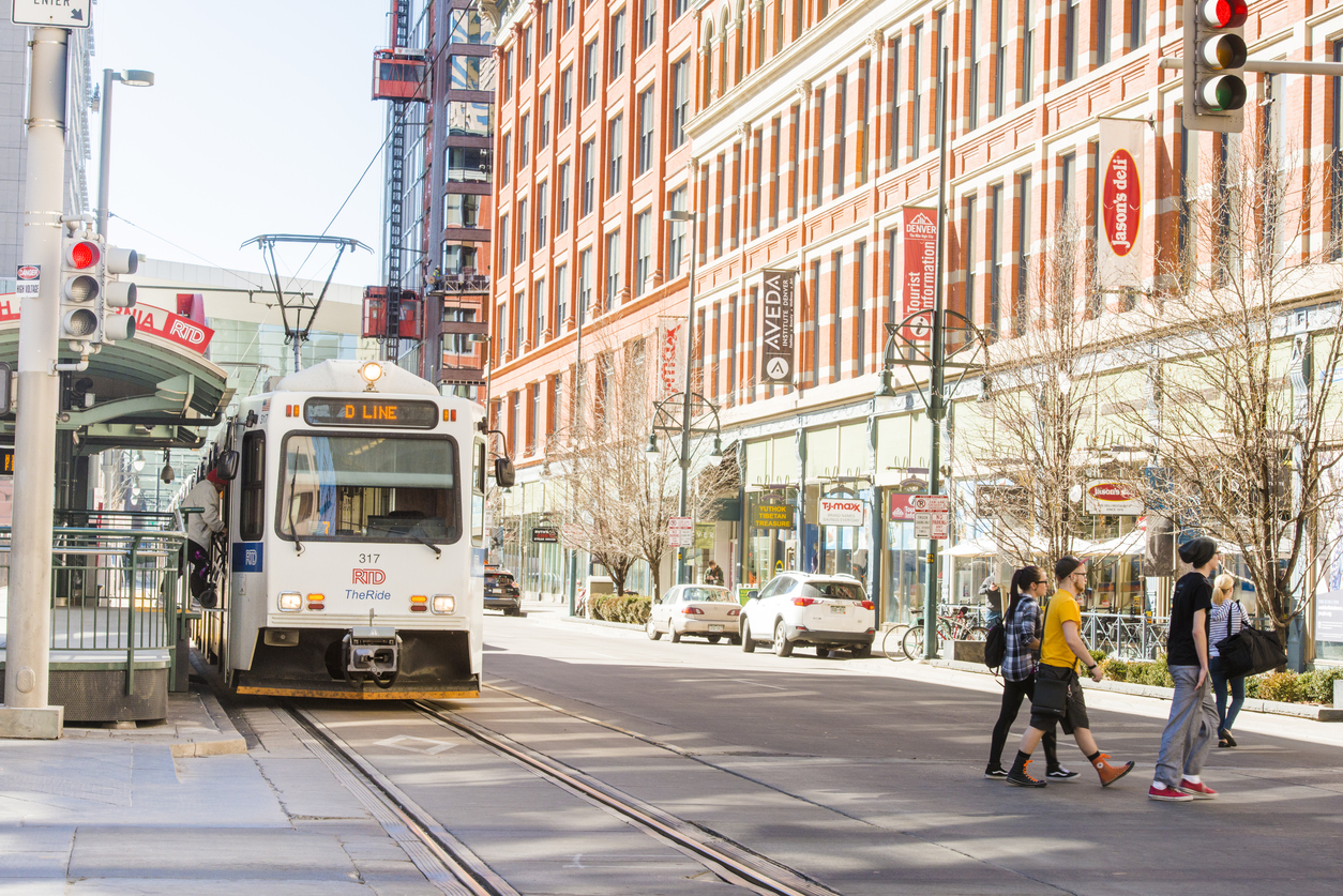 Public Transportation RTD Light Rail Tram in Downtown Denver Colorado (iStock photo)