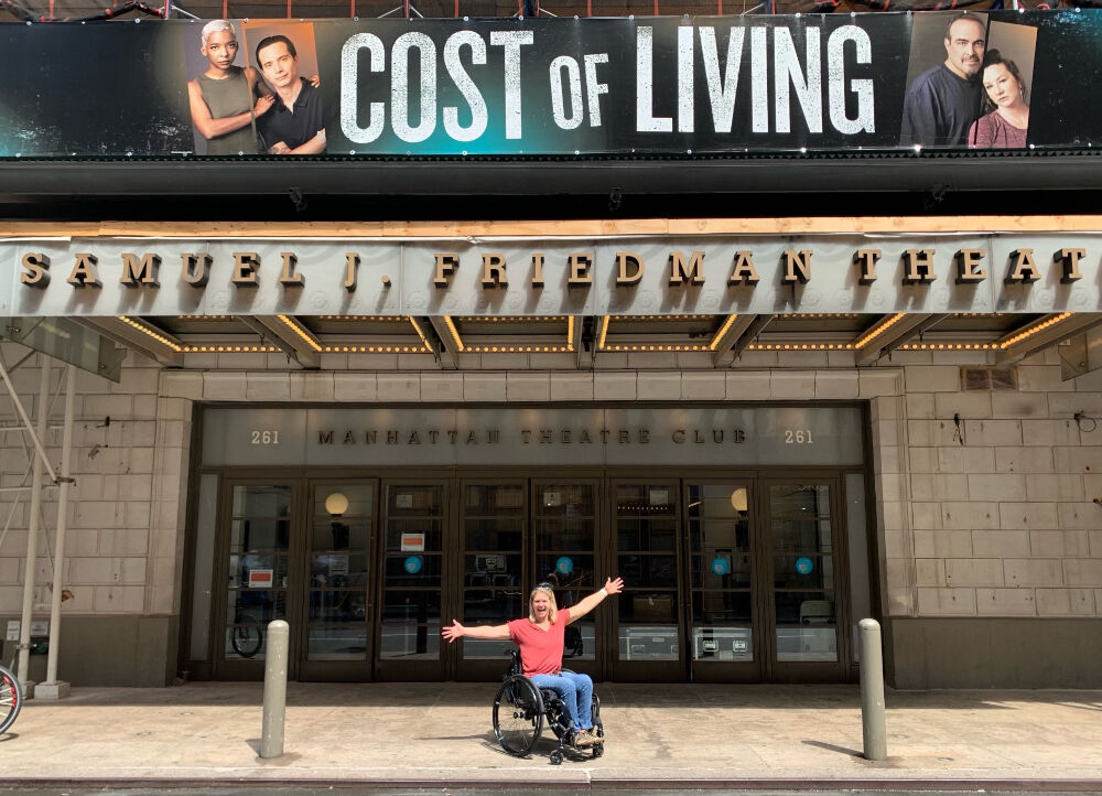 Denver's Regan Linton was cast as an understudy in the recent Broadway production of 'Cost of Living.' This photo was taken on her first day of rehearsal. You can read all about her here.