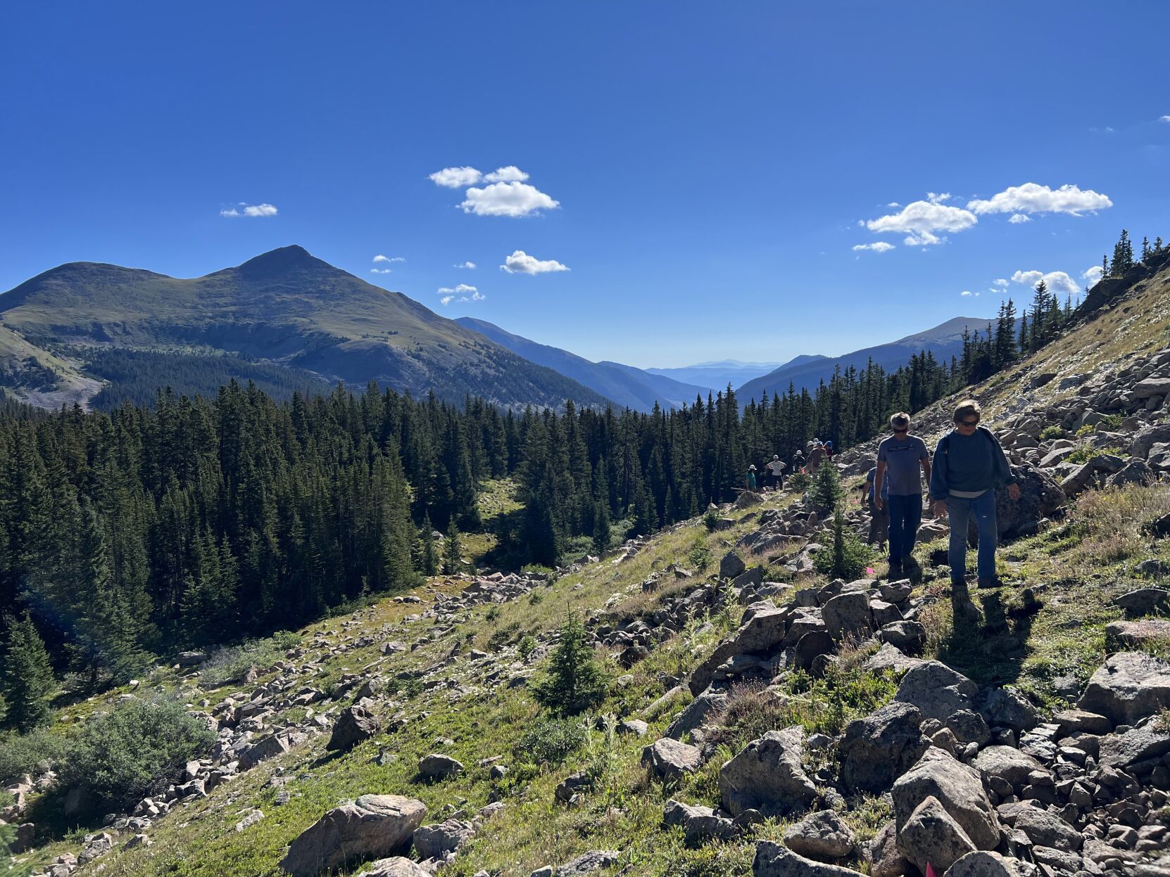 Trail workers with Volunteers for Outdoor Colorado make their way to Lost Lake outside of Buena Vista. (Greg Lobser, Volunteers for Outdoor Colorado)