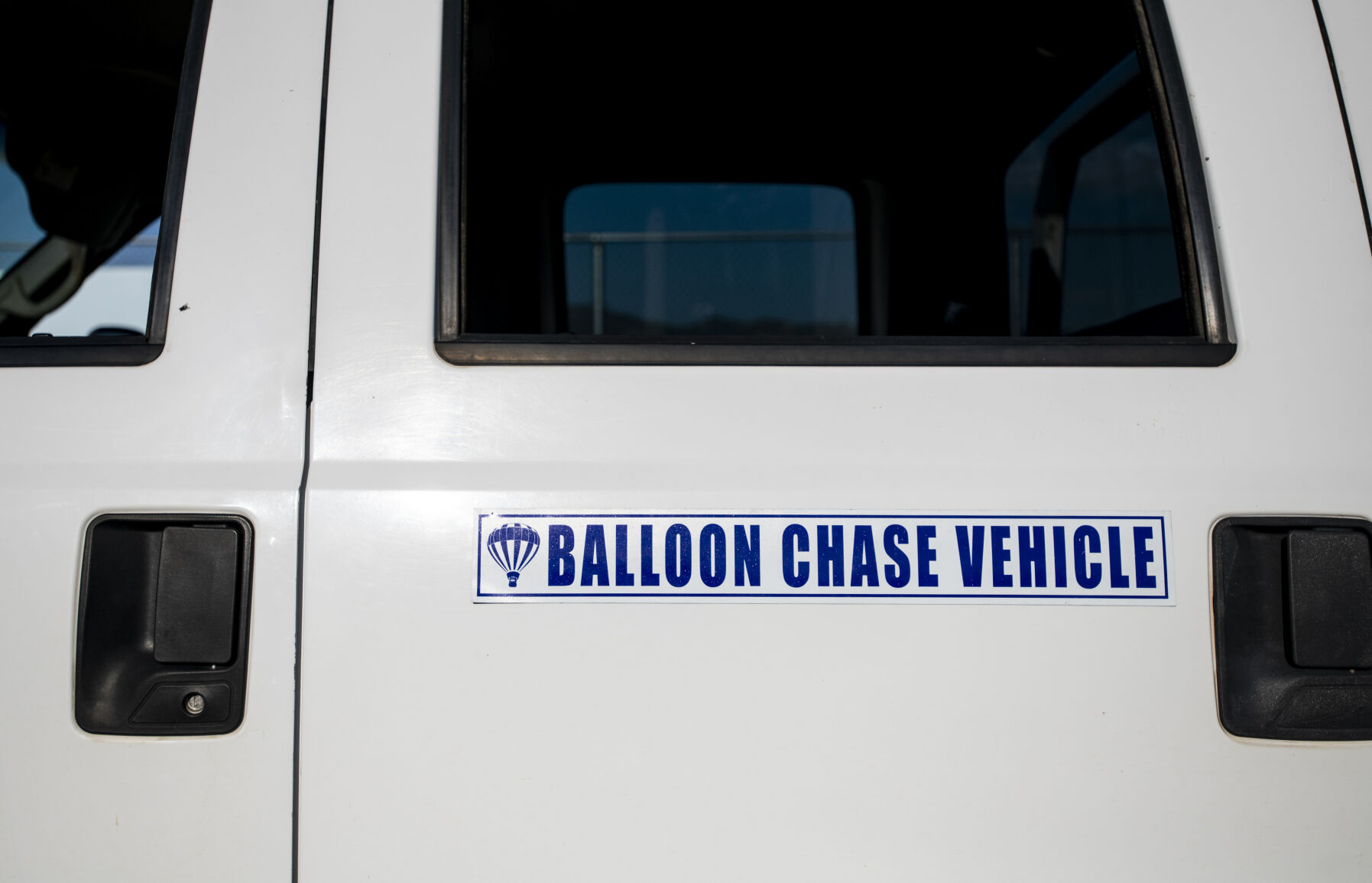 A magnet is mounted to John Wilson’s chase vehicle for a flight on Friday, Sept. 2, 2022. (Parker Seibold / The Gazette) (Parker Seibold/ The Gazette)