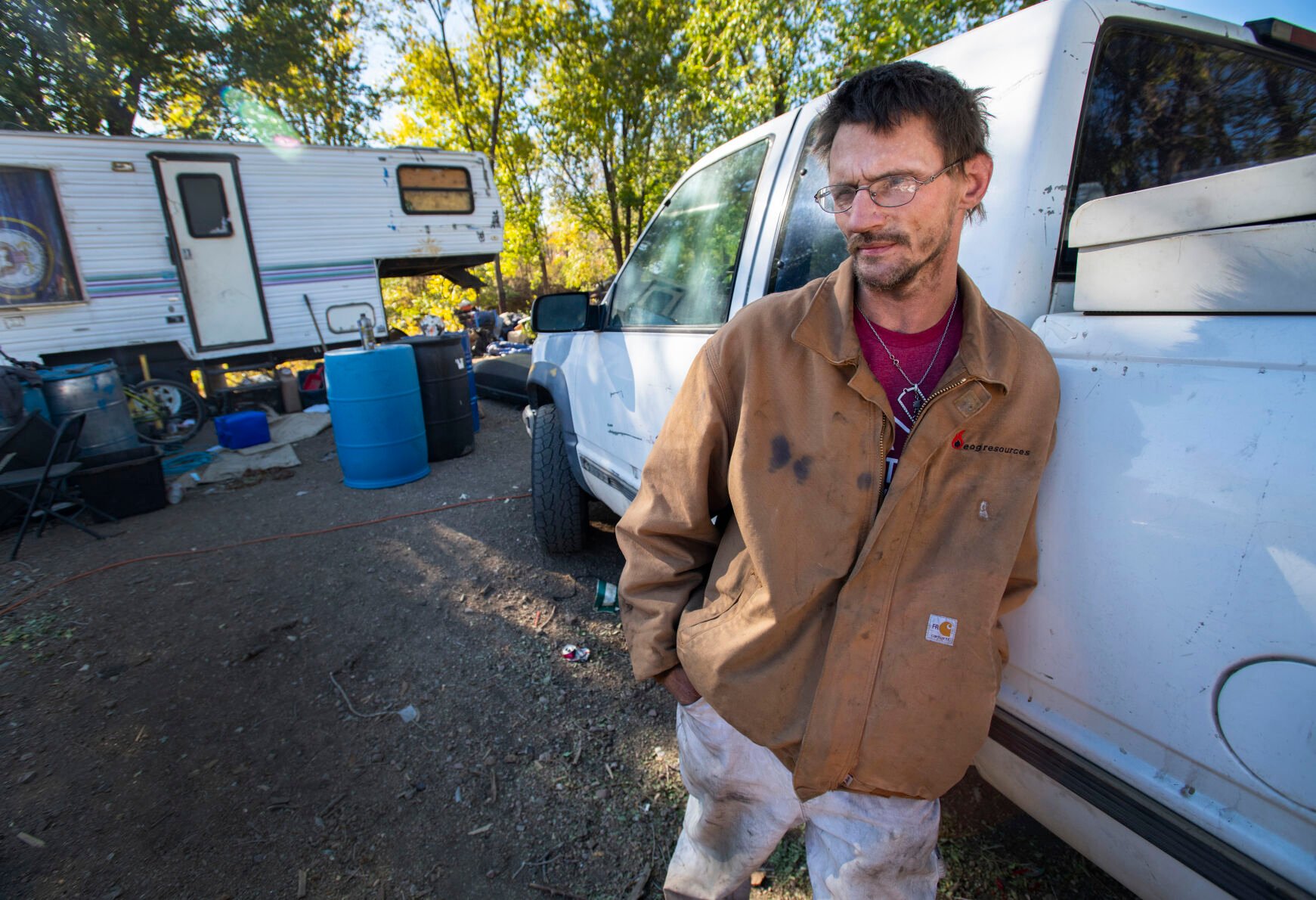 Fate of RV camp residents on private property near Colorado Springs uncertain in wake of fire