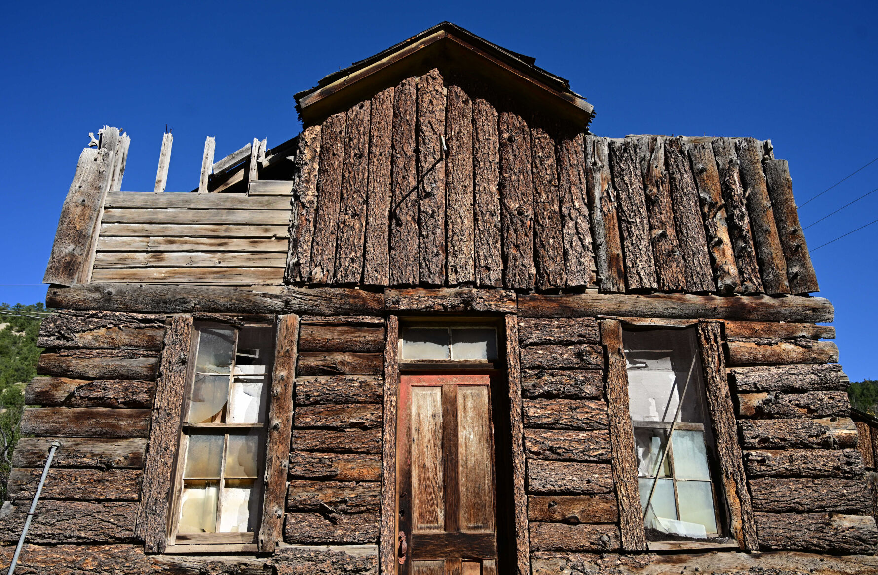 Although weathered, many old buildings have stood the test of time on the Highway of Legends on Wednesday, Oct. 12, 2022. (Jerilee Bennett, The Gazette)