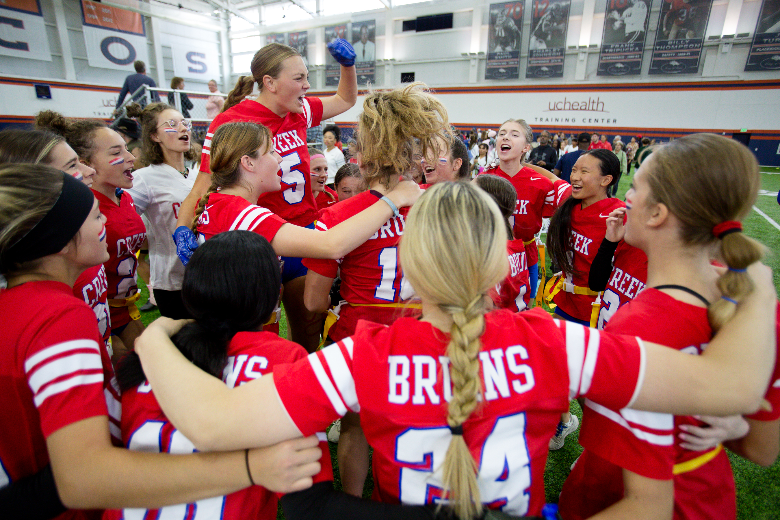 PHOTOS: Inaugural Colorado Girls High School Flag Football Season Comes to an End With Support from Broncos