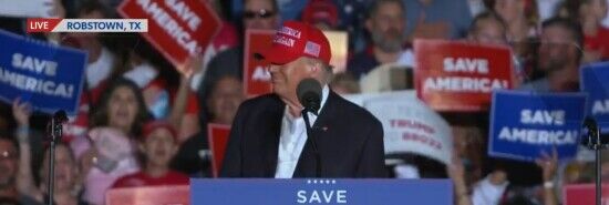 WATCH: Trump supporters break out national anthem at Texas rally