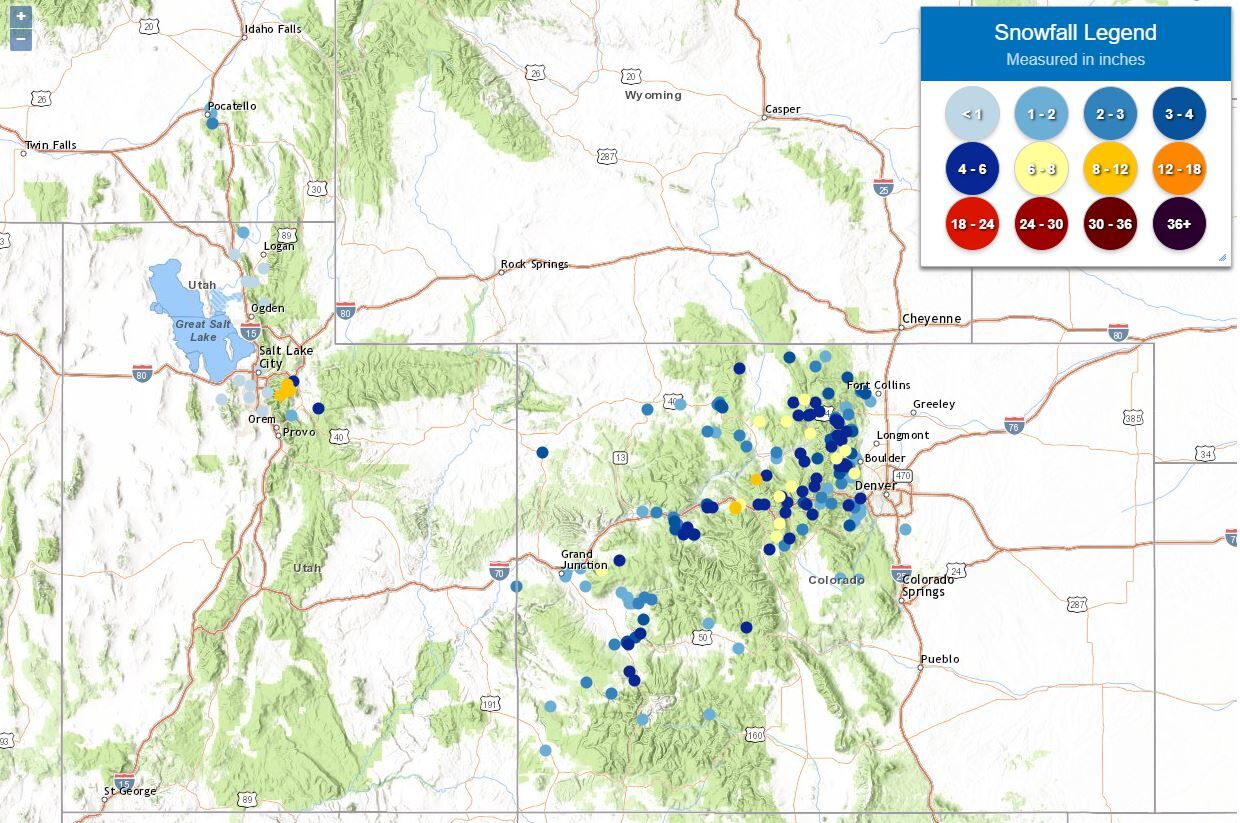 First snow of the season falls in Colorado Springs, could be rare sight through 2022