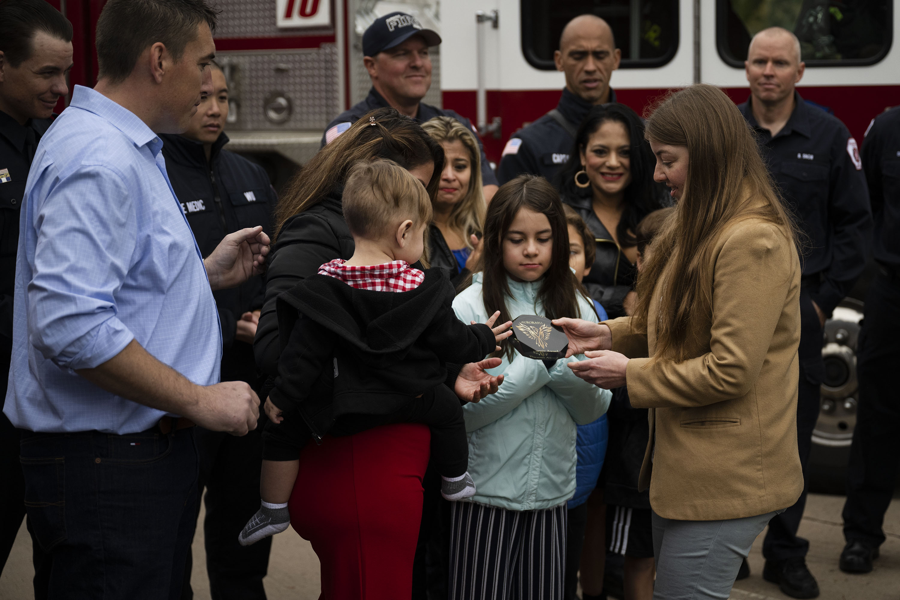 Aurora honors mother, first responders for saving baby’s life