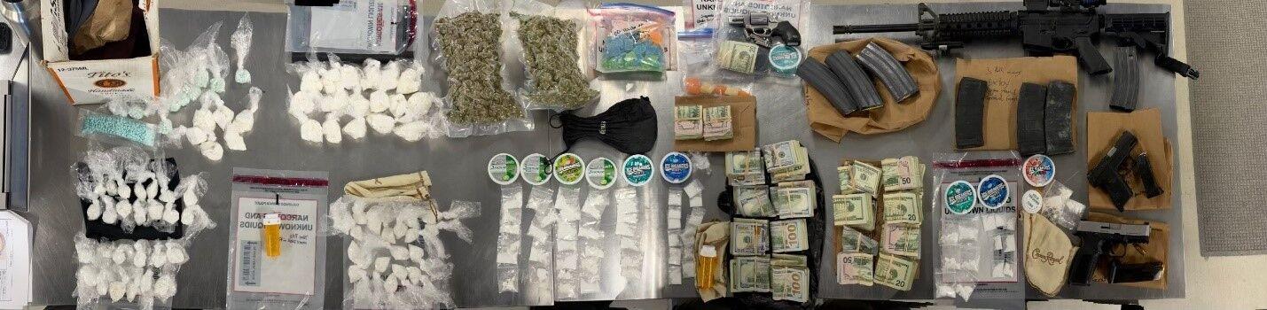 Colorado Springs police arrested two men after 2,000 pounds of fentanyl were seized at Austin Bluffs Plaza Liquor store on Monday, July 11, 2022. (Courtesy of Colorado Springs Police Department)