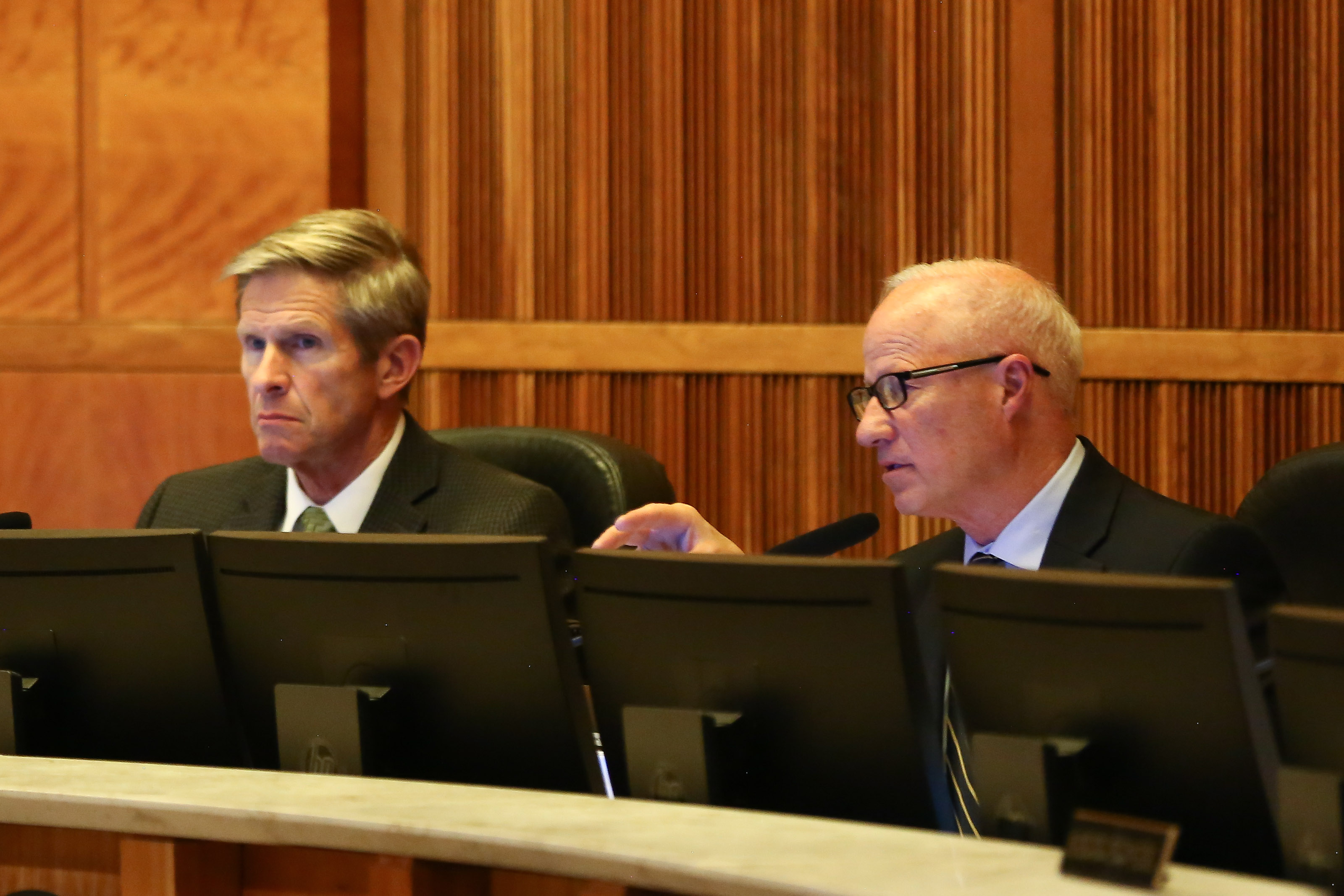 FILE PHOTO: Mayor Mike Coffman speaks at City Council Oct. 24, 2022. (CHRIS ROURKE/THE DENVER GAZETTE)