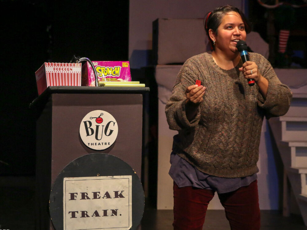 GerRee Hinshaw has been the host of The Bug Theatre's monthly 'Freak Train' for more than 20 years. It will be back on Jan. 30. (JohnMooreSenior Arts Journalistjohn.moore@denvergazette.comhttps://denvergazette.com/content/tncms/avatars/e/1e/bc8/e1ebc854-8dbc-11ec-90b8-e393b5c0a2b9.afcf882df81bc4eba7366657cc603f75.png)
