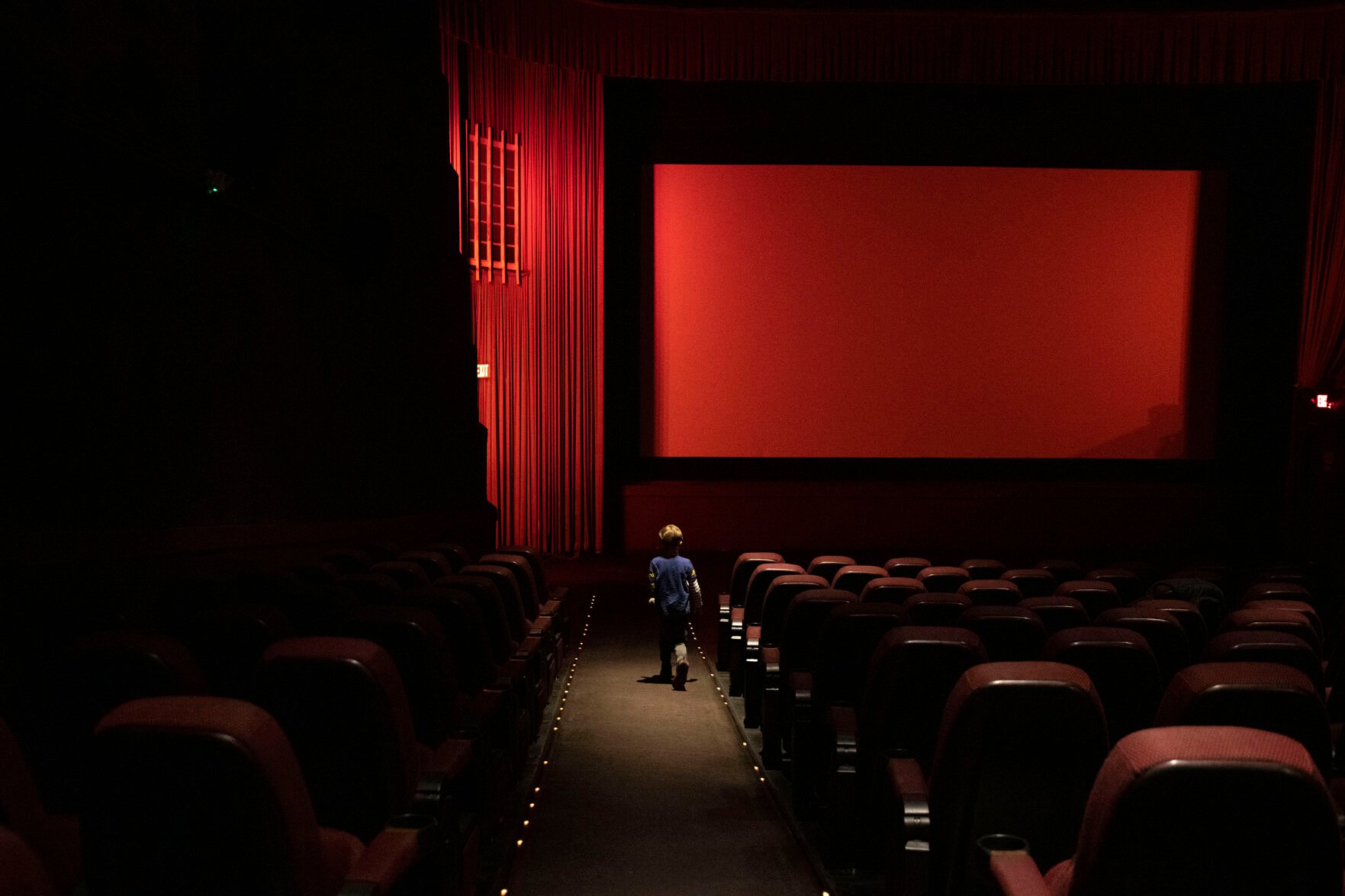Attendance at Kimball’s Peak Three Theater has been cut by three quarters, said owner Kimball Bayles. He’s running his business off Shuttered Venue Operators Grants and a Small Business Administration loan, and also has been helped by reduced rent. (Chancey Bush/ The Gazette) (Chancey Bush/ The Gazette)