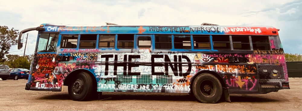 Control Group Productions recently presented a groundbreaking immersive experience called 'The End: A Bus Tour of Denver’s Climate Future.' (Control Group Productions photo by Katie Day Weisberger)