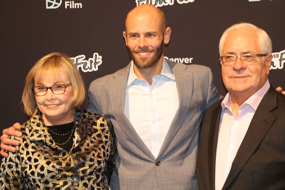 Kevin Smith, center, has been with Denver Film for eight years. But the 2022 Denver Film Festival is his first as CEO. And this is the first time he's been joined by his parents from Michigan, Doug and Carol Smith. (John Moore, The Denver Gazette)