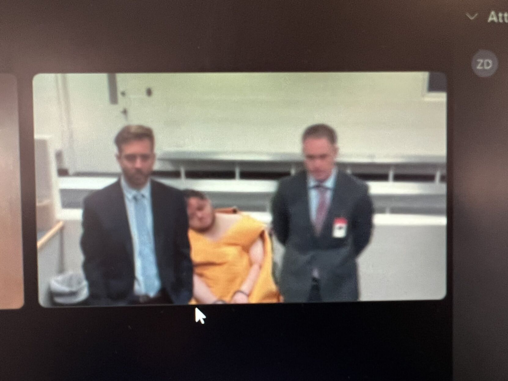 Anderson Aldrich, the alleged Club Q shooter, who appeared in court Wednesday, virtually from the El Paso County jail. (Screengrab)