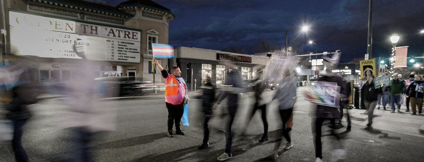 A photo from Denver's 2021 Transgender Day of Remembrance. (Courtesy The Center on Colfax)