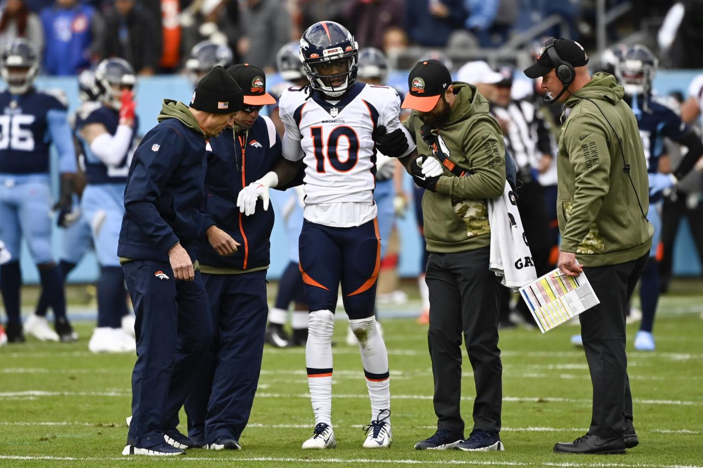 Broncos ‘dodge bullet’ with Jerry Jeudy injury