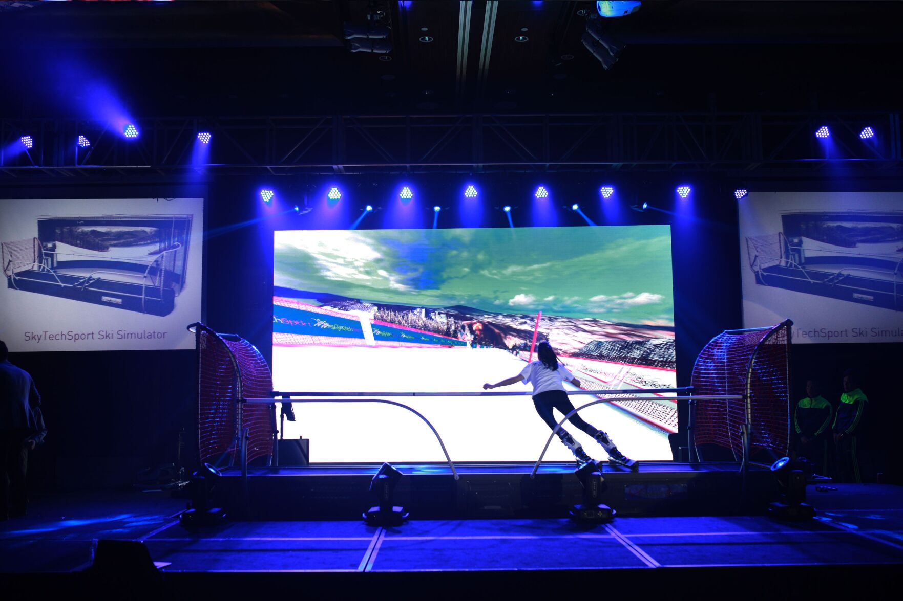 A ski and snowboard simulator manufactured by SkyTechSports will be the centerpiece of the new Lemon Lodge Ski Bar that’s targeted to open in early February in downtown Colorado Springs. (courtesy photo)