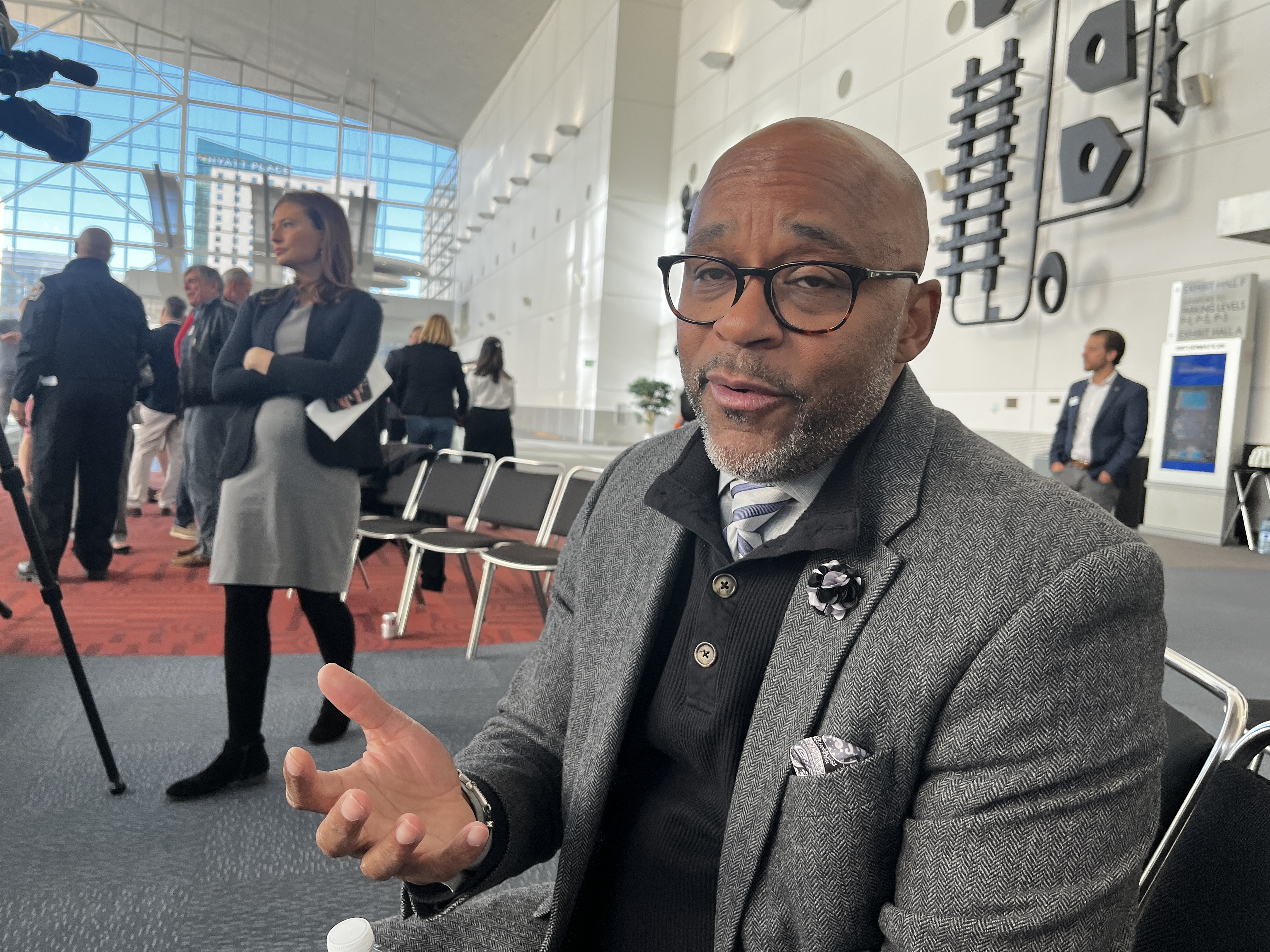 Denver Mayor Michael Hancock post press conference answers questions about the longevity of the program announced. (AlexanderEdwardsBusiness Reporteralex.edwards@gazette.comhttps://secure.gravatar.com/avatar/dbaa50cc8a9183e280c297e3afa72ace?d=mm&r=g)