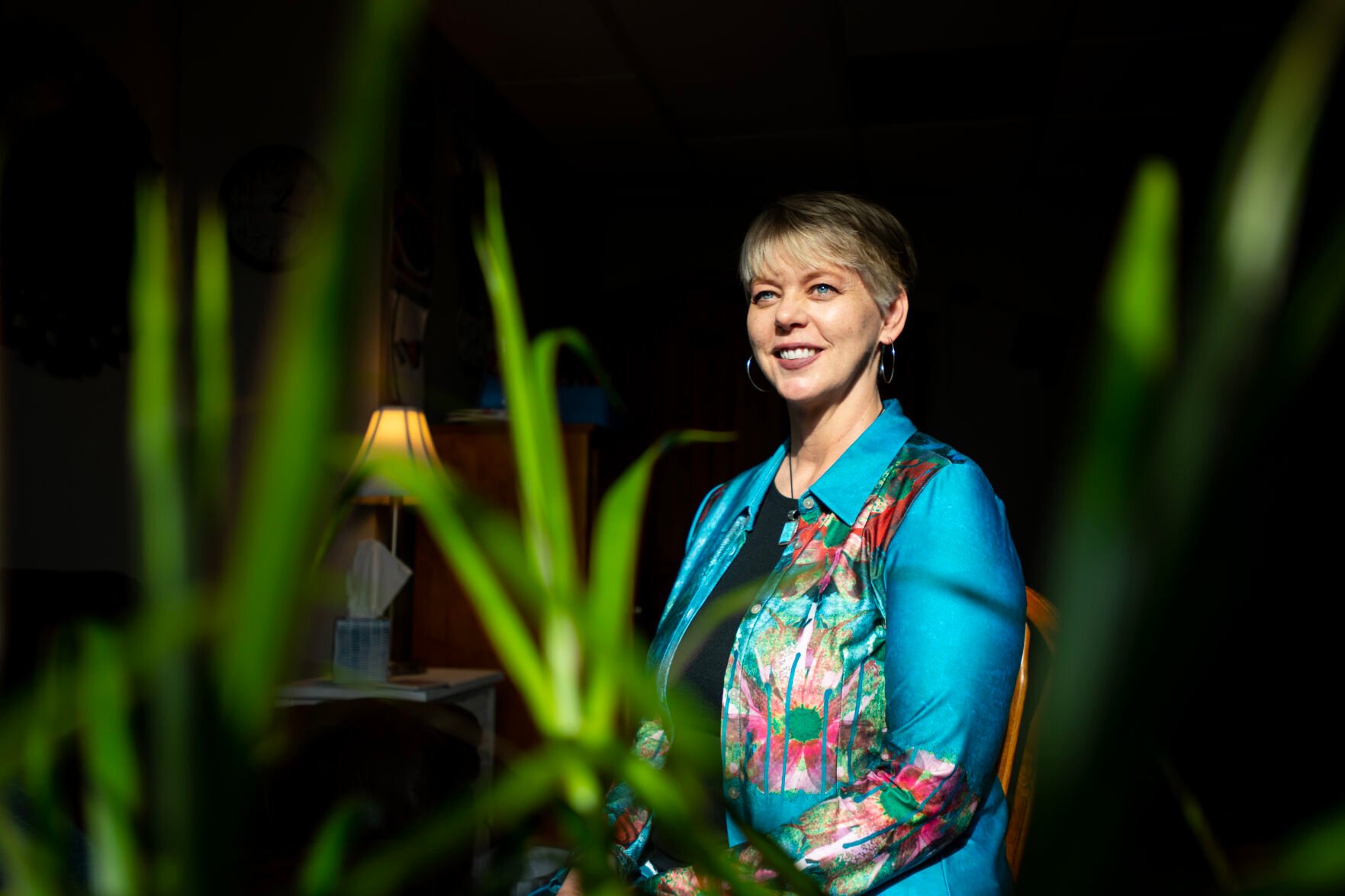 Therapist Tara Alexander poses for a portrait in her office Nov. 15. Alexander is one of three dozen specialists listed by the Colorado Art Therapy Association. (photos by Parker Seibold, The denver Gazette)