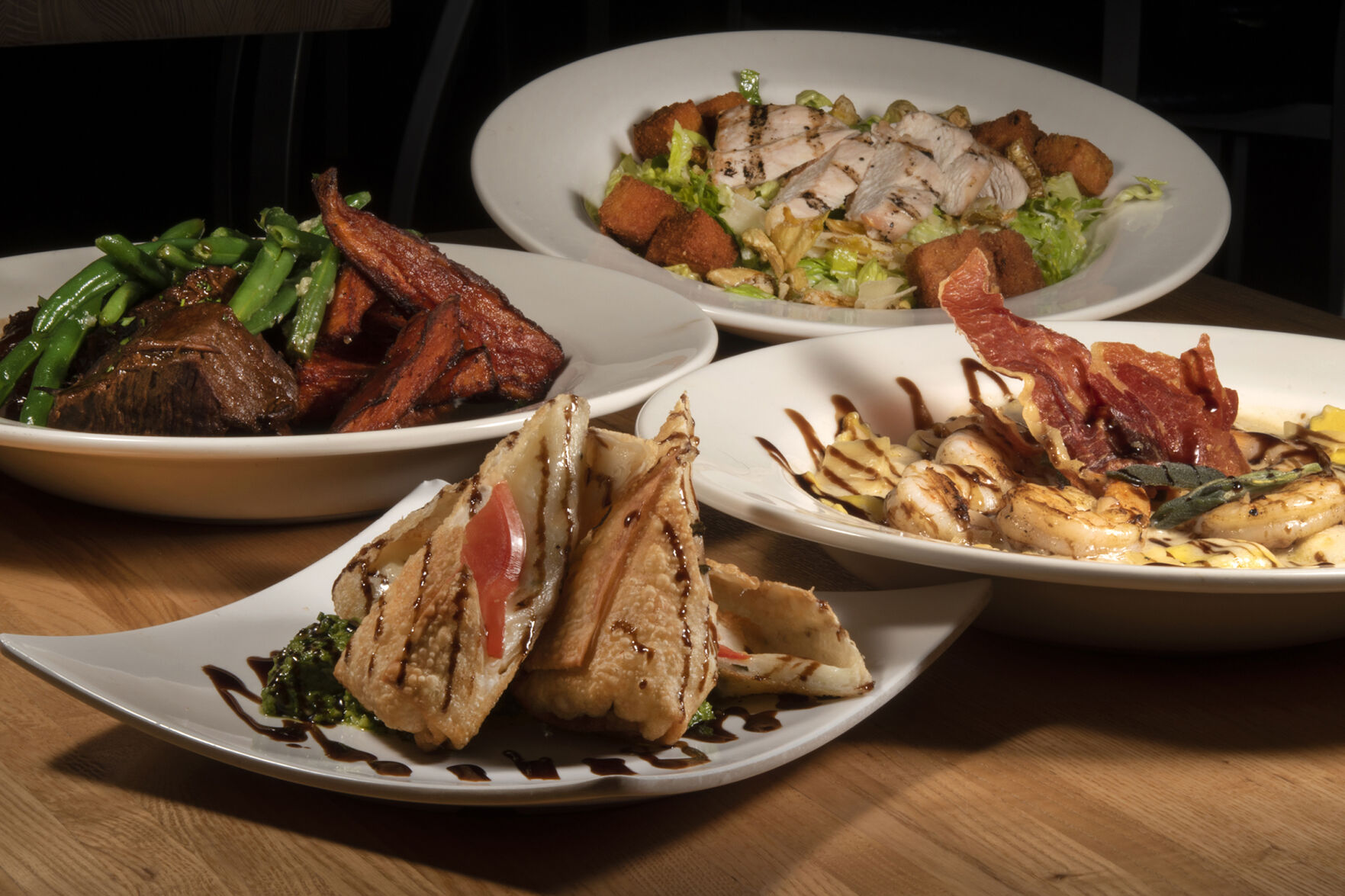 Union an American Bistro (Located at: 3 S. Wilcox St. Castle Rock, CO.) “Italian Eggrolls, Butternut Squash Ravioli, Short Ribs with Caesar Salad” Tuesday November 8, 2022. Photo by Jeff Kearney. (Jeff Kearney)