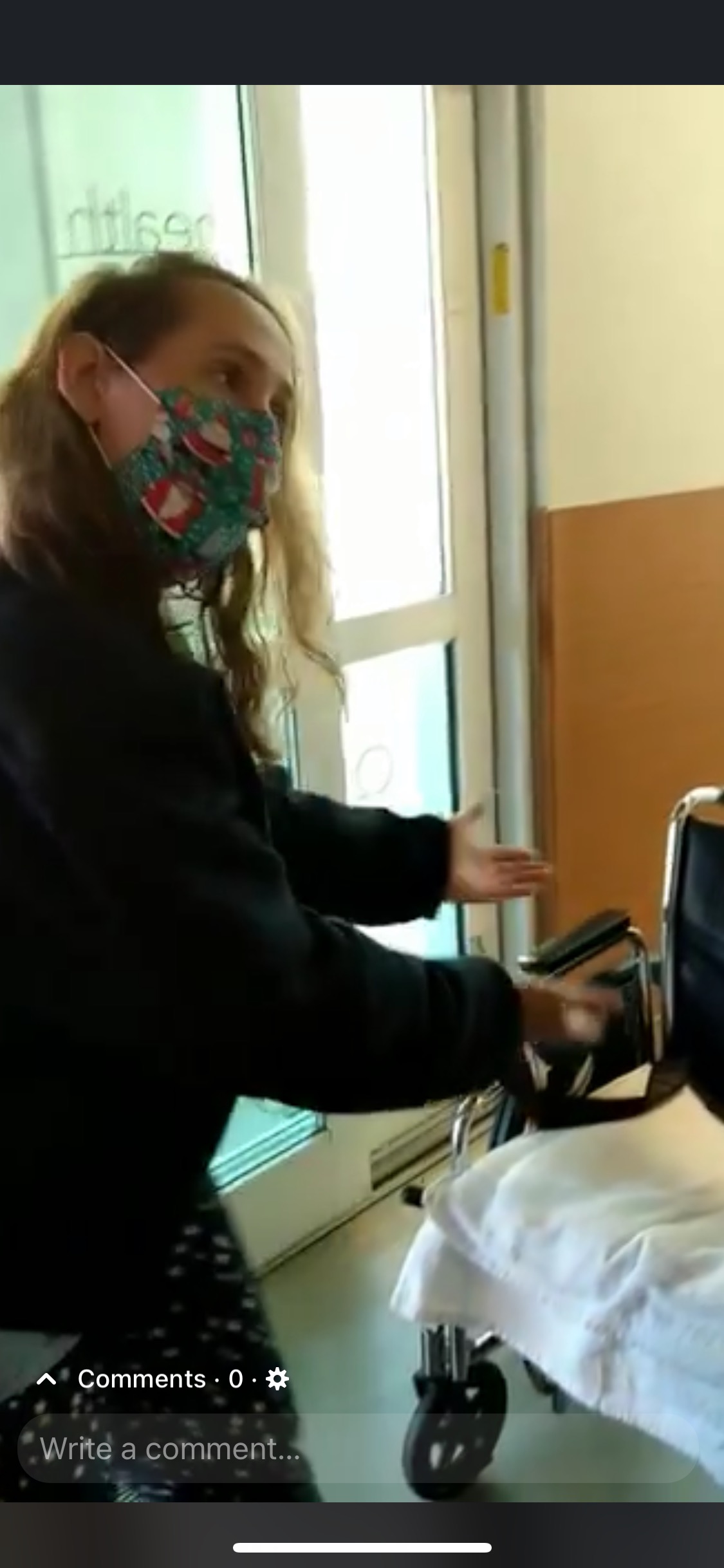 In a screen grab from her