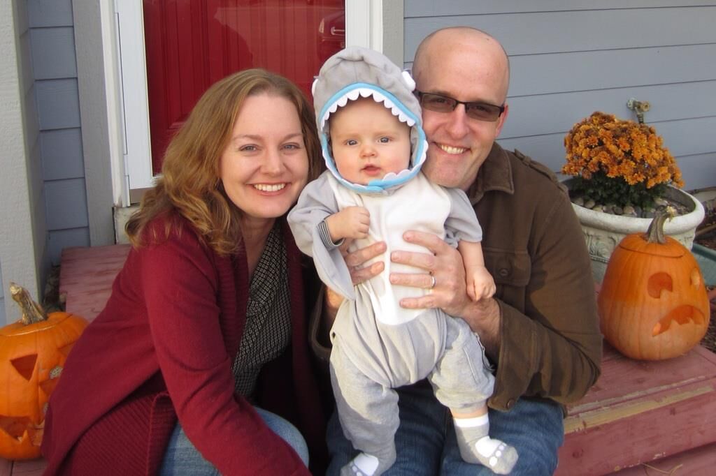 Rebecca Remaly and Stephen Weitz with son Jamison in 2012. (Courtesy Weitz Family)