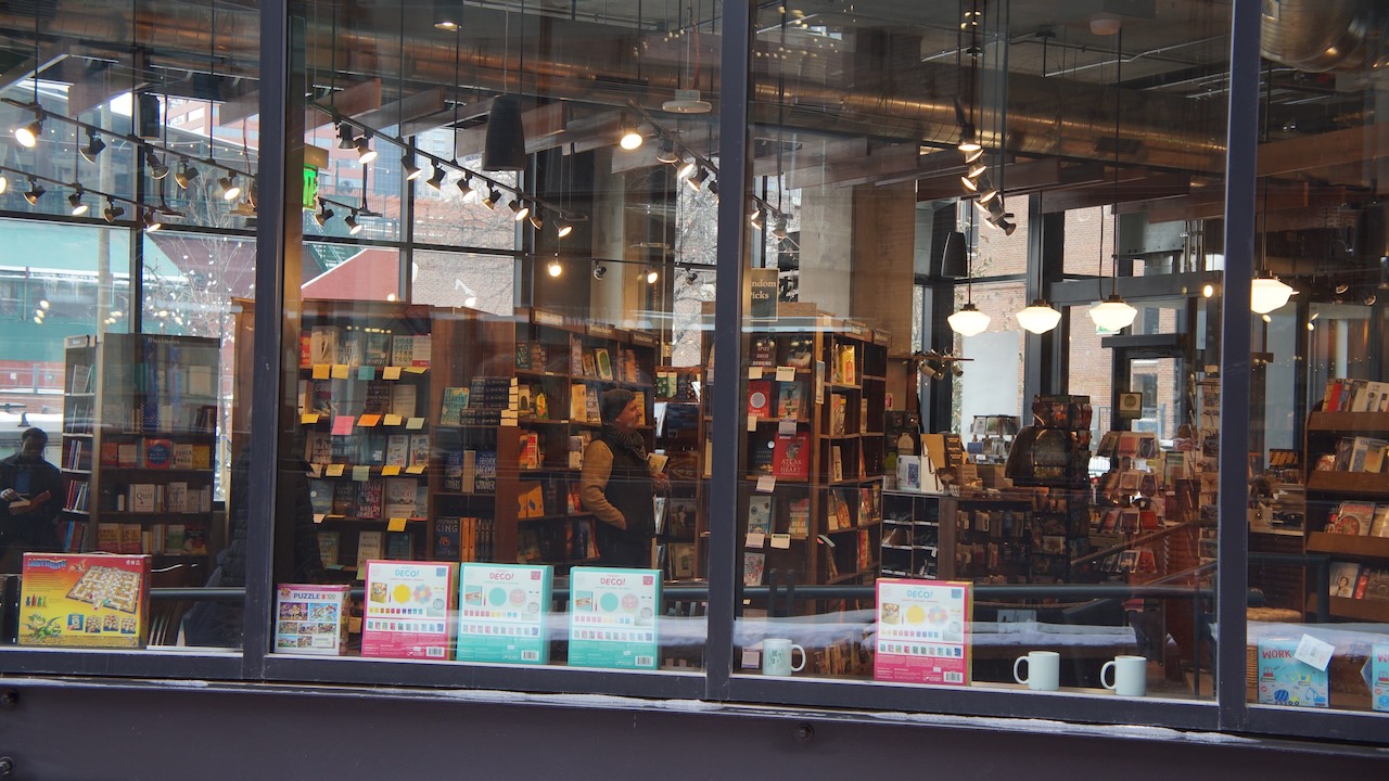 A customer browses the Tattered Cover Bookstore at McGregor Square.(Alex Edwards, The Denver Gazette)
