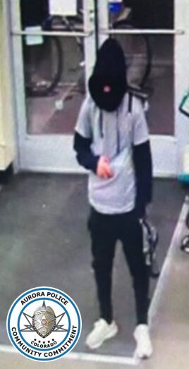 A security camera photo shared of the alleged 
