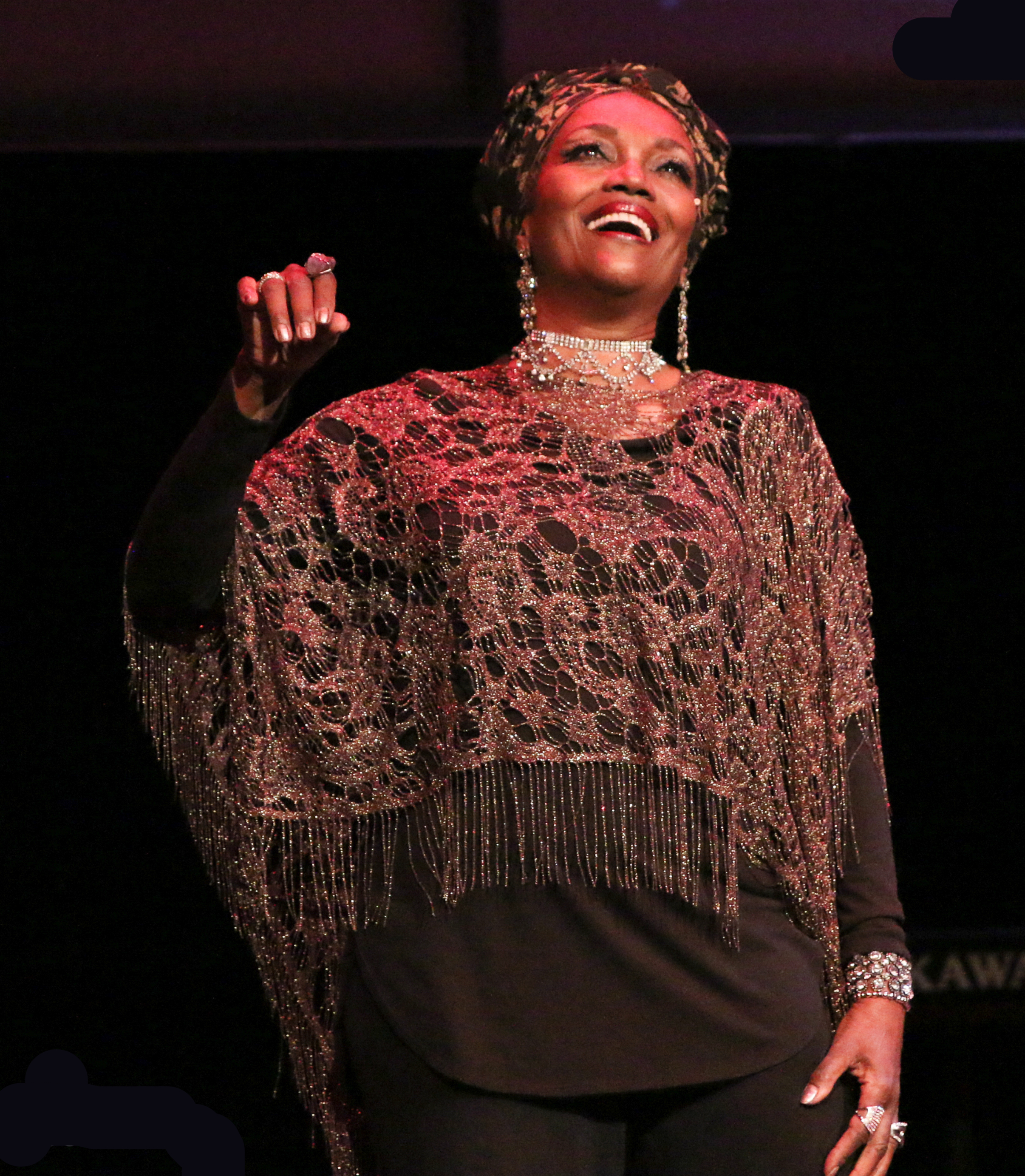Denver resident and six-time Broadway performer Candy Brown performed as Nora Desmond at the 2018 'Miscast.' (JOHN MOORE/DENVER GAZETTE)