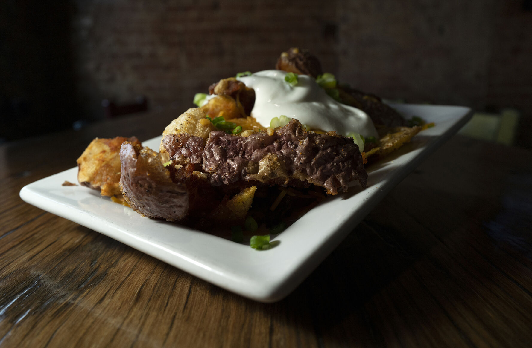 Summa Restaurant (Located at: 817 West Colorado Ave.) “Loaded Potatoes” Tuesday December 6, 2022. Photo by Jeff Kearney. (Jeff Kearney)
