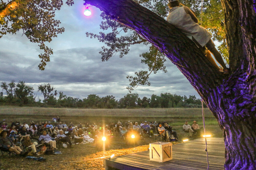 A look at the 'Shakespeare in the Wild' set for last summer's 'A Midsummer Night's Dream in DeKoevend Park in Centennial. This summer, 'As You Like It' will be presented from Aug. 18-27. (JOHN MOORE/THE DENVER GAZETTE)