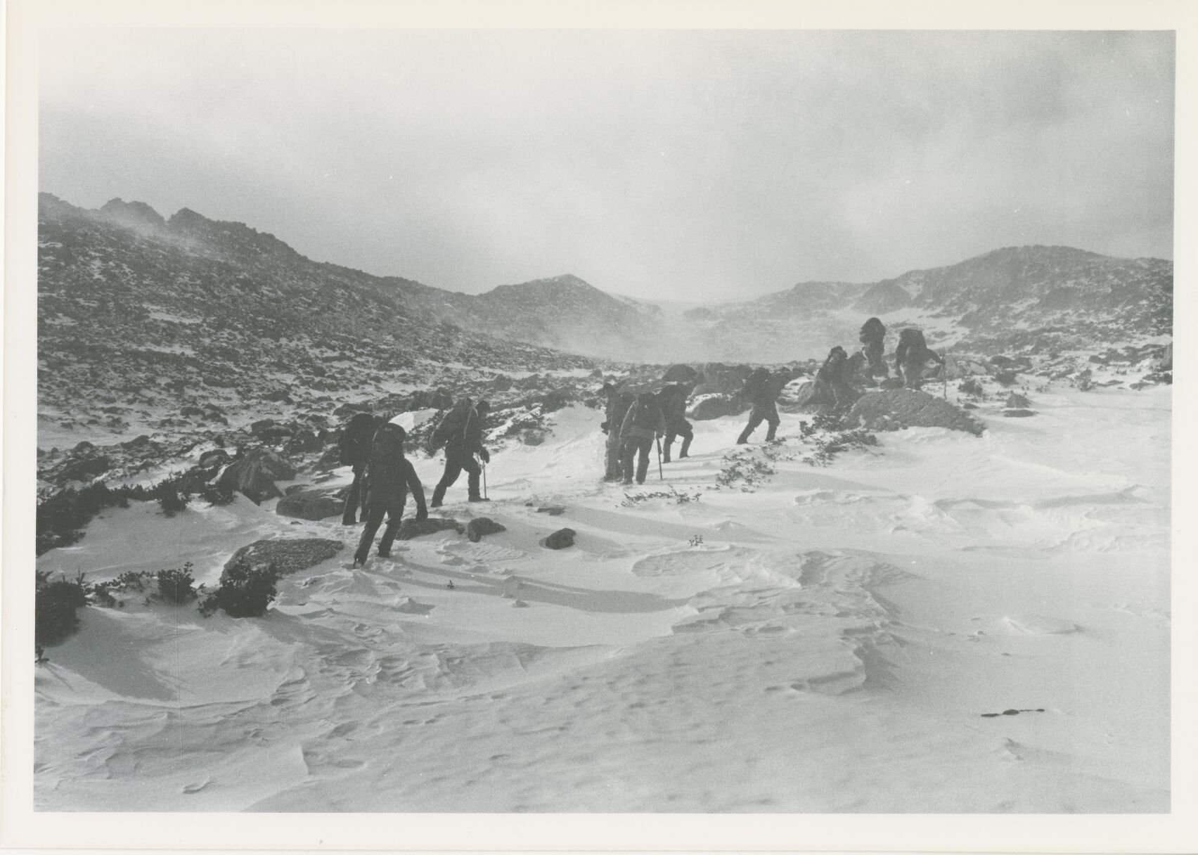 For 100 years, the wintertime tundra has proven brutal for the AdAmAn Club in the mission to shoot fireworks atop Pikes Peak on New Year’s Eve. (Courtesy of Colorado Springs Pioneers Museum)
