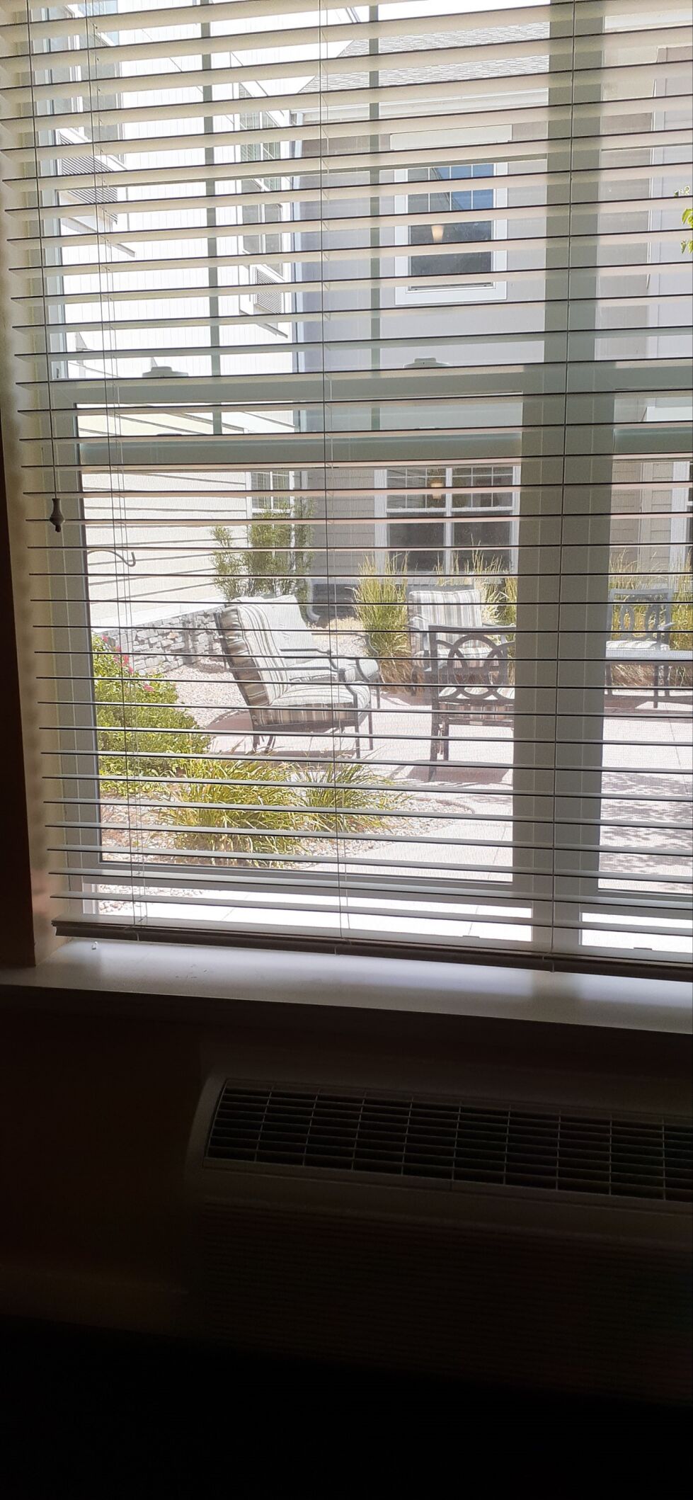The interior courtyard at Cappella of Grand Junction where Hazel Place was found deceased Monday, June 14, 2021. (Cappella of Grand Junction)